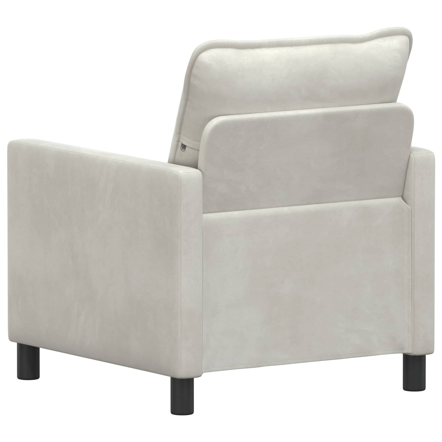 vidaXL Καναπές Κρεμ 76 x 81 x 87,5 εκ Βελούδο