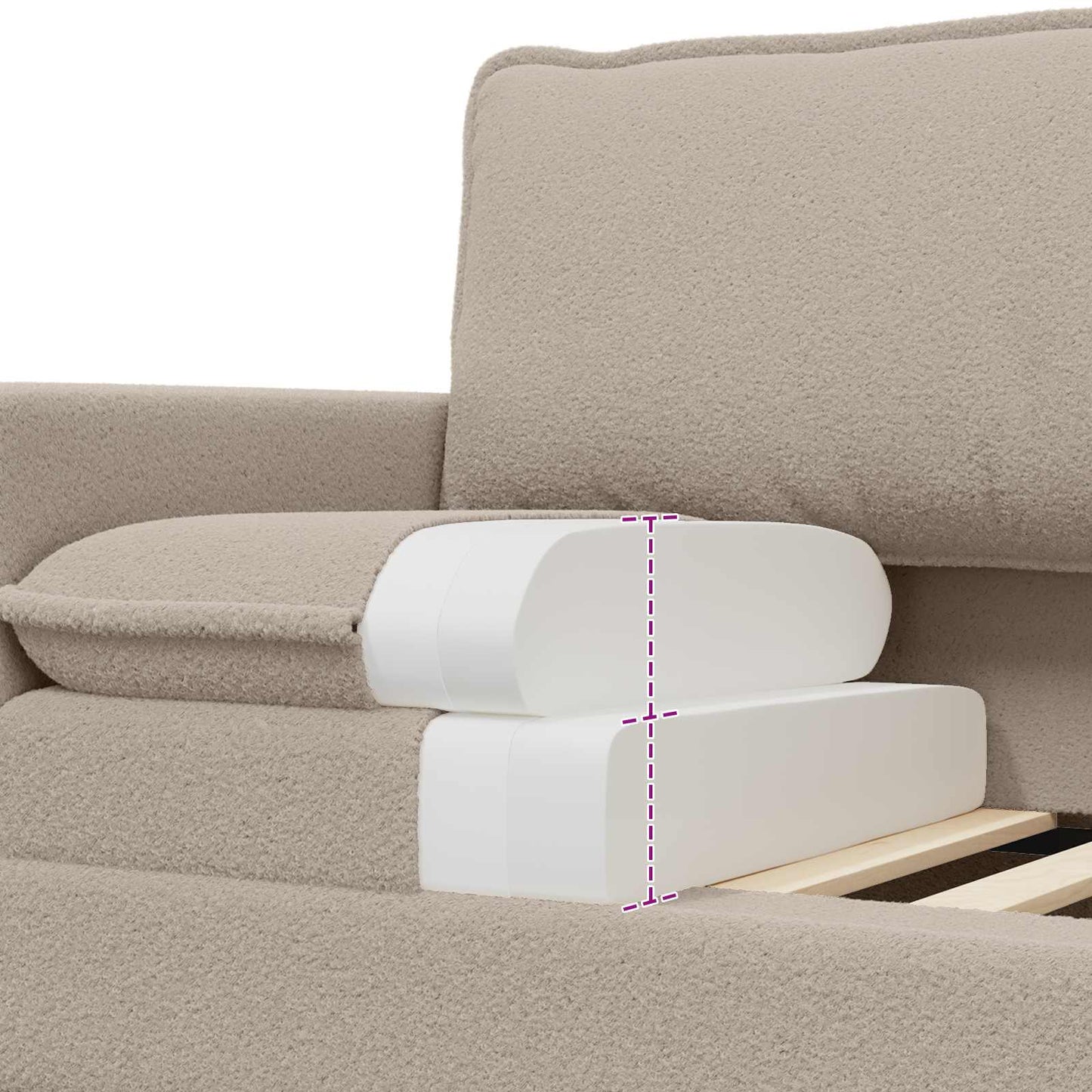 vidaXL Καναπές Ανοιχτό γκρι 76 x 81 x 87,5 εκ Ύφασμα
