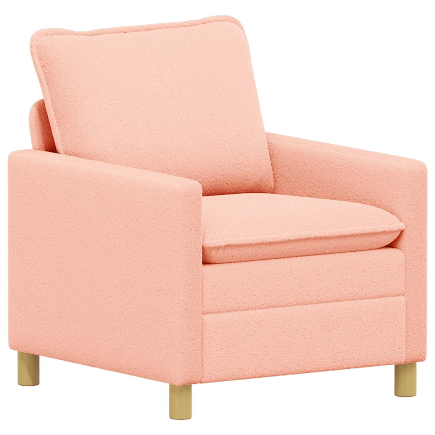 vidaXL Καναπές Ροζ 76 x 81 x 87,5 εκ Ύφασμα