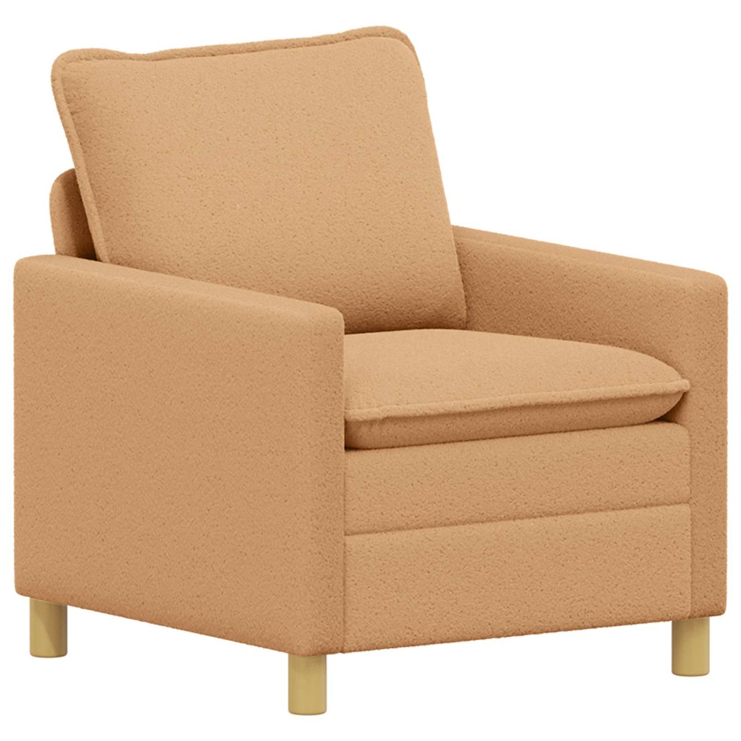 vidaXL Καναπές Μπεζ 76 x 81 x 87,5 εκ Ύφασμα