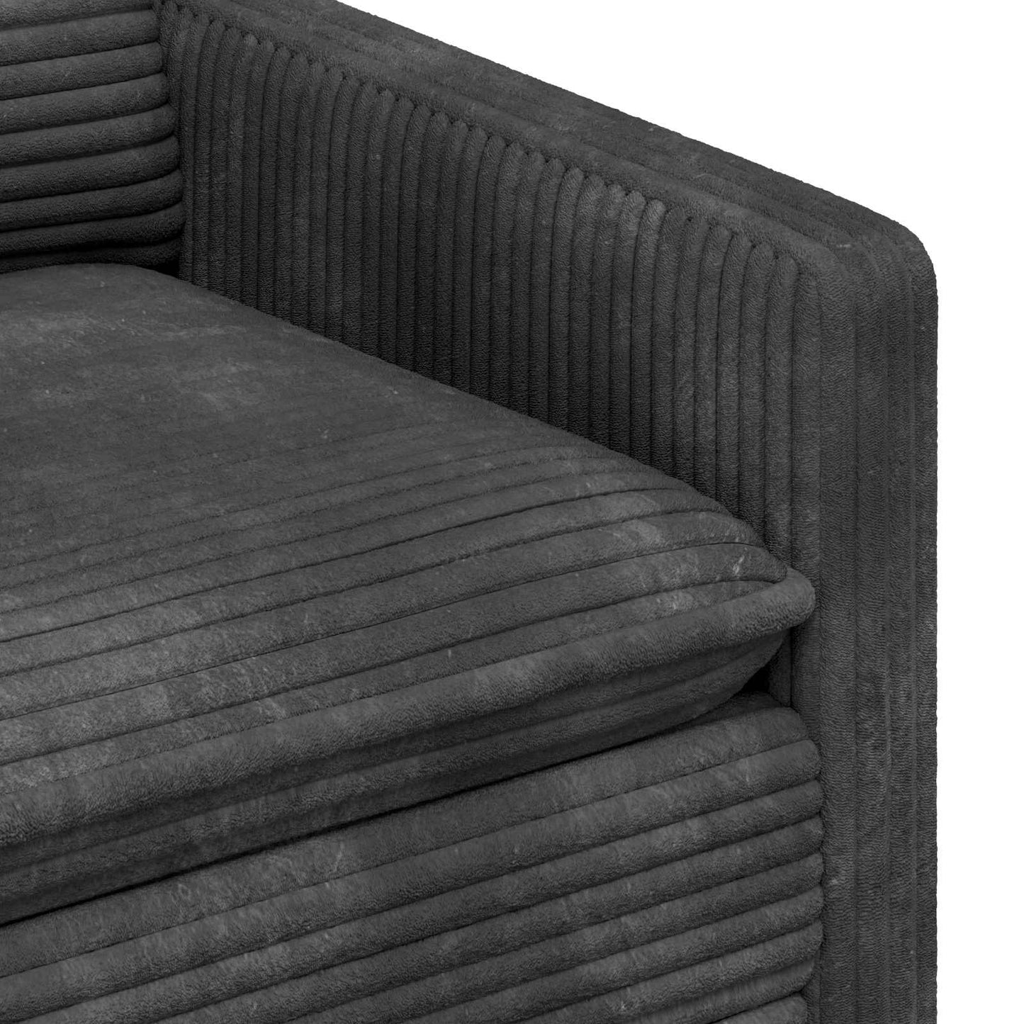 vidaXL Καναπές Σκούρο Γκρι 76 x 81 x 87,5 εκ Πολυεστέρας
