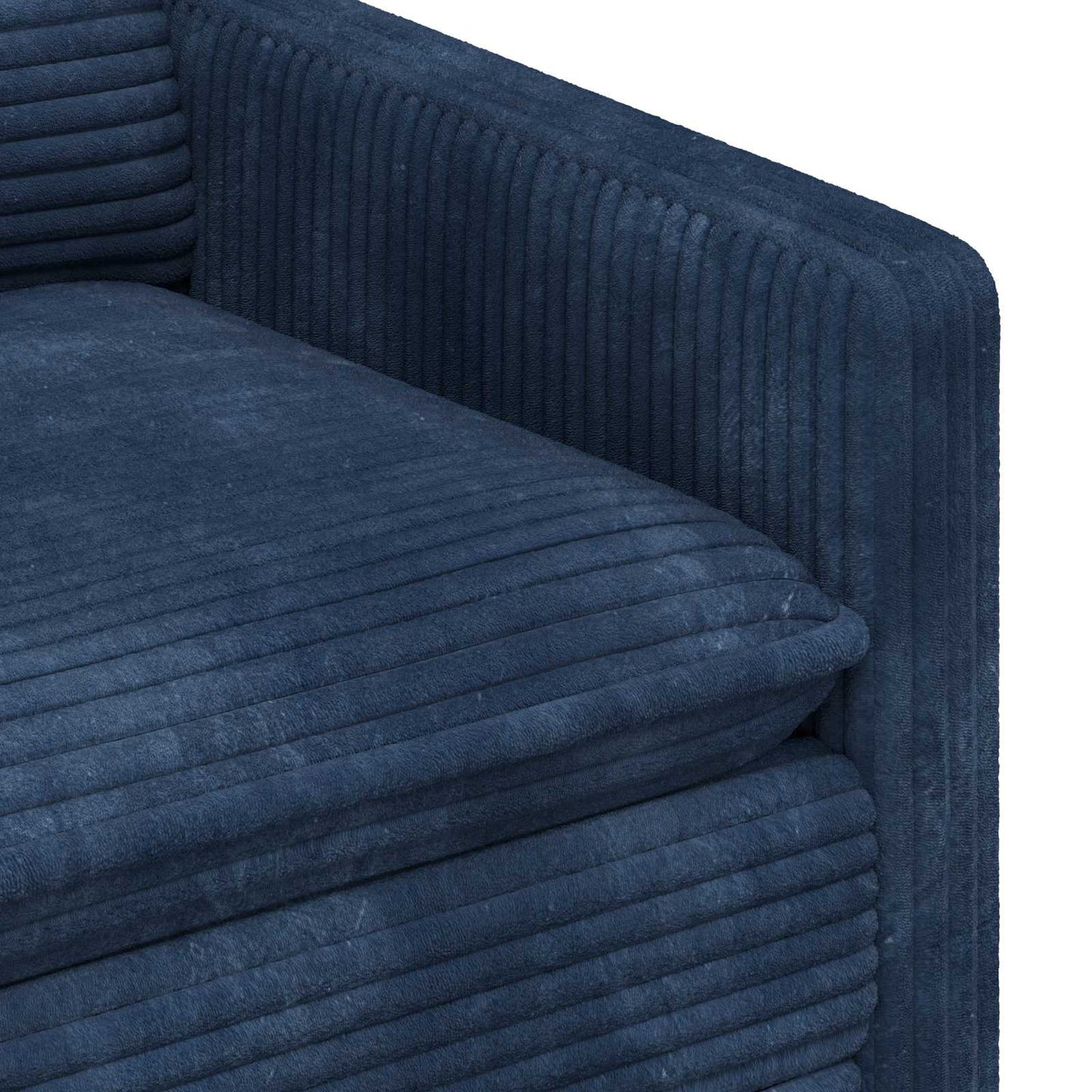 vidaXL Καναπές Σκούρο μπλε 76 x 81 x 87,5 εκ Πολυεστέρας