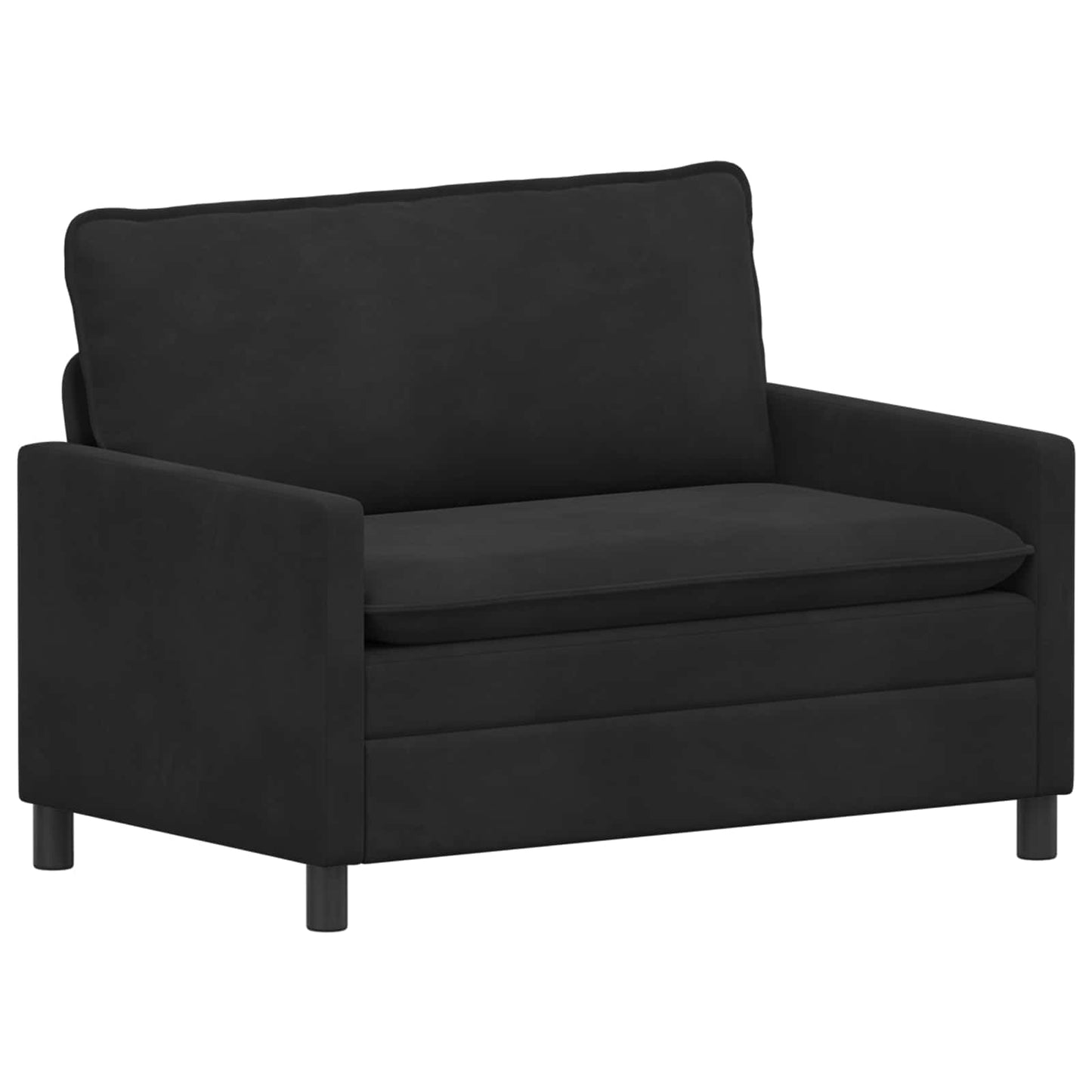 vidaXL Καναπές Μαύρο 126 x 81 x 87,5 εκ Βελούδο