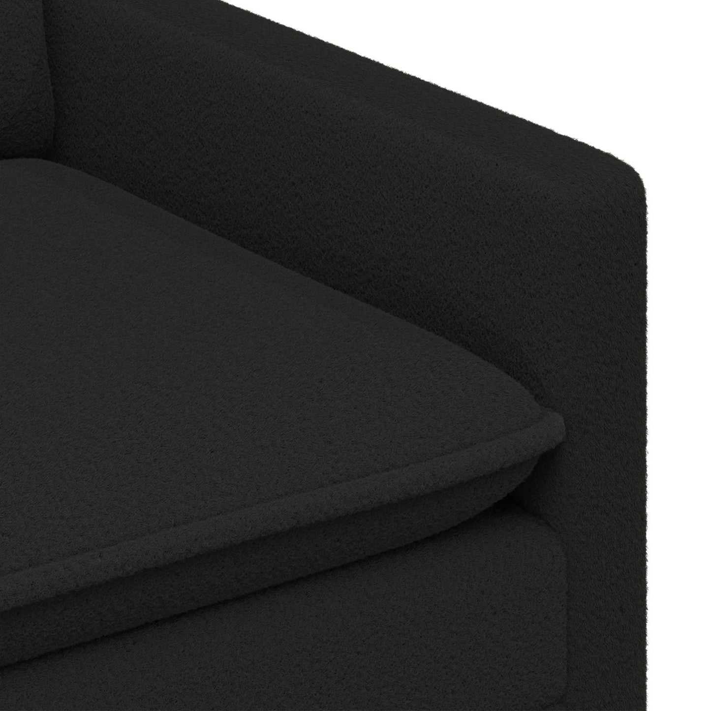 vidaXL Καναπές Μαύρο 126 x 81 x 87,5 εκ Ύφασμα
