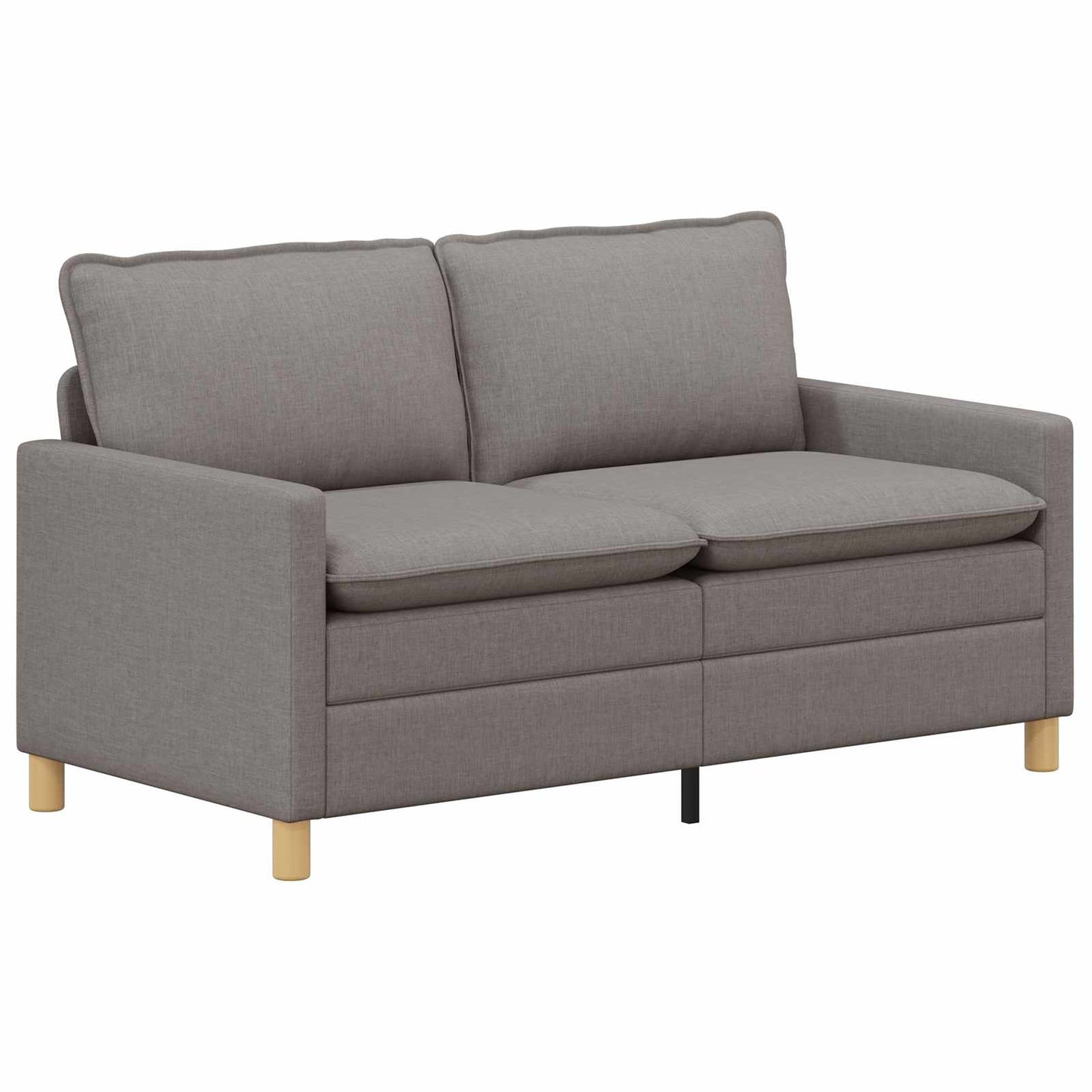 vidaXL Καναπές Taupe 156 x 81 x 87,5 εκ Ύφασμα