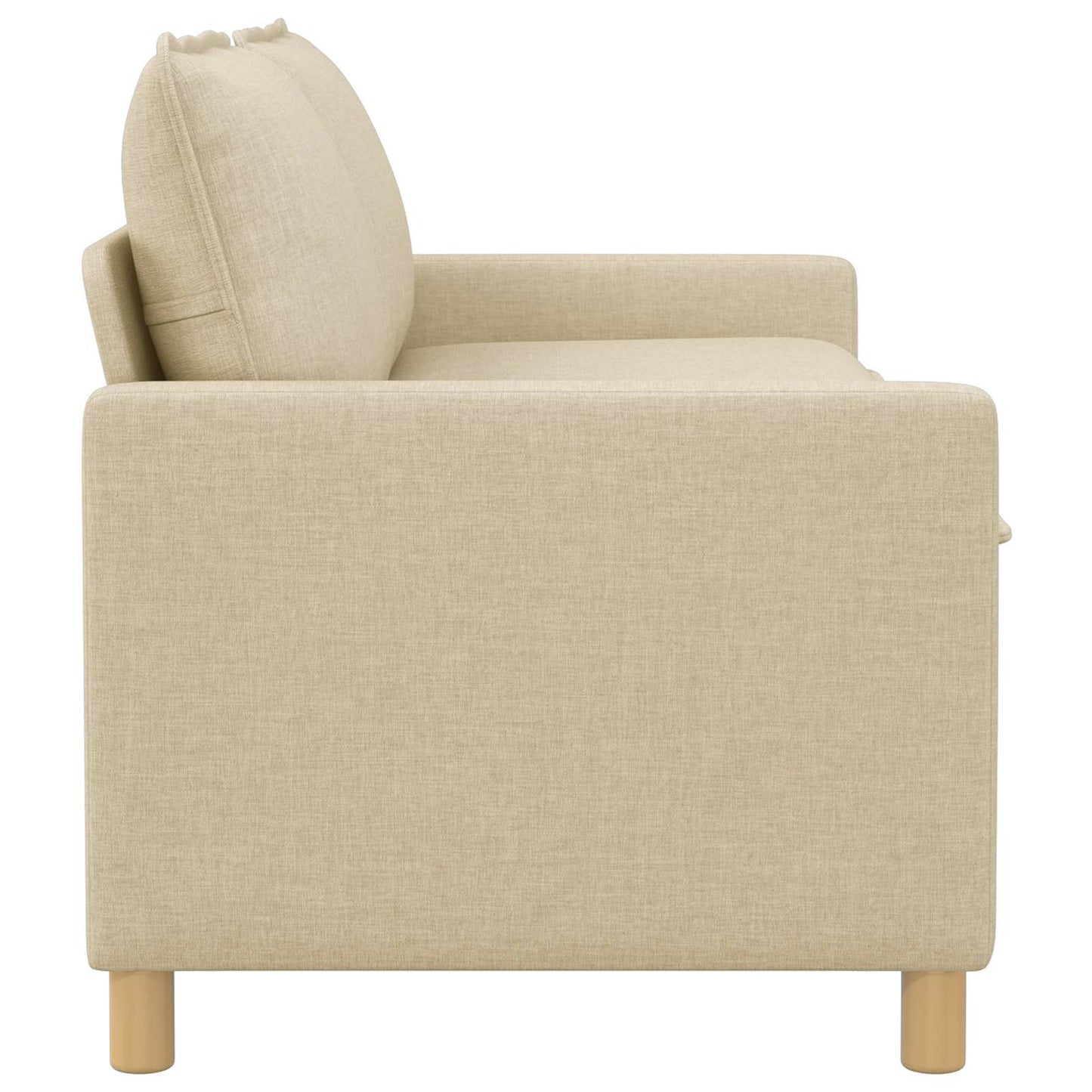 vidaXL Καναπές Κρεμ 156 x 81 x 87,5 εκ Ύφασμα