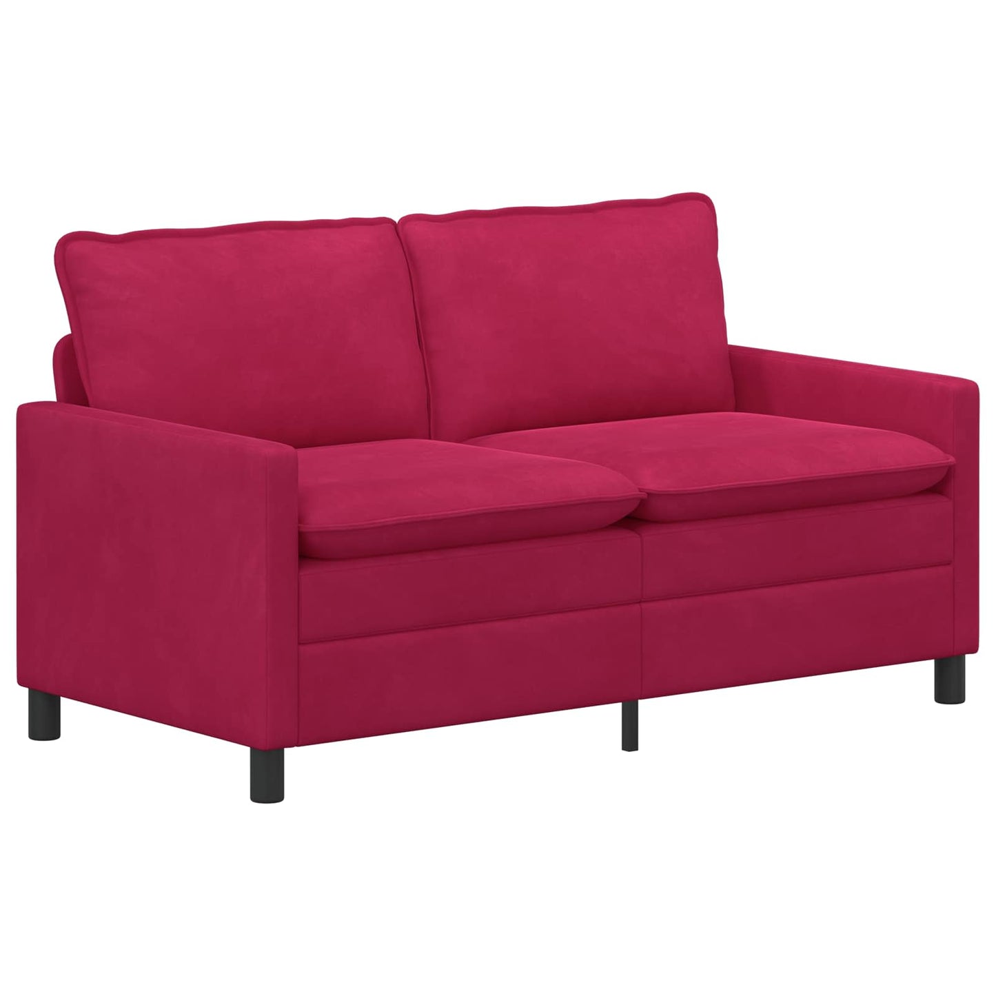 vidaXL Καναπές Κόκκινο 156 x 81 x 87,5 εκ Βελούδο