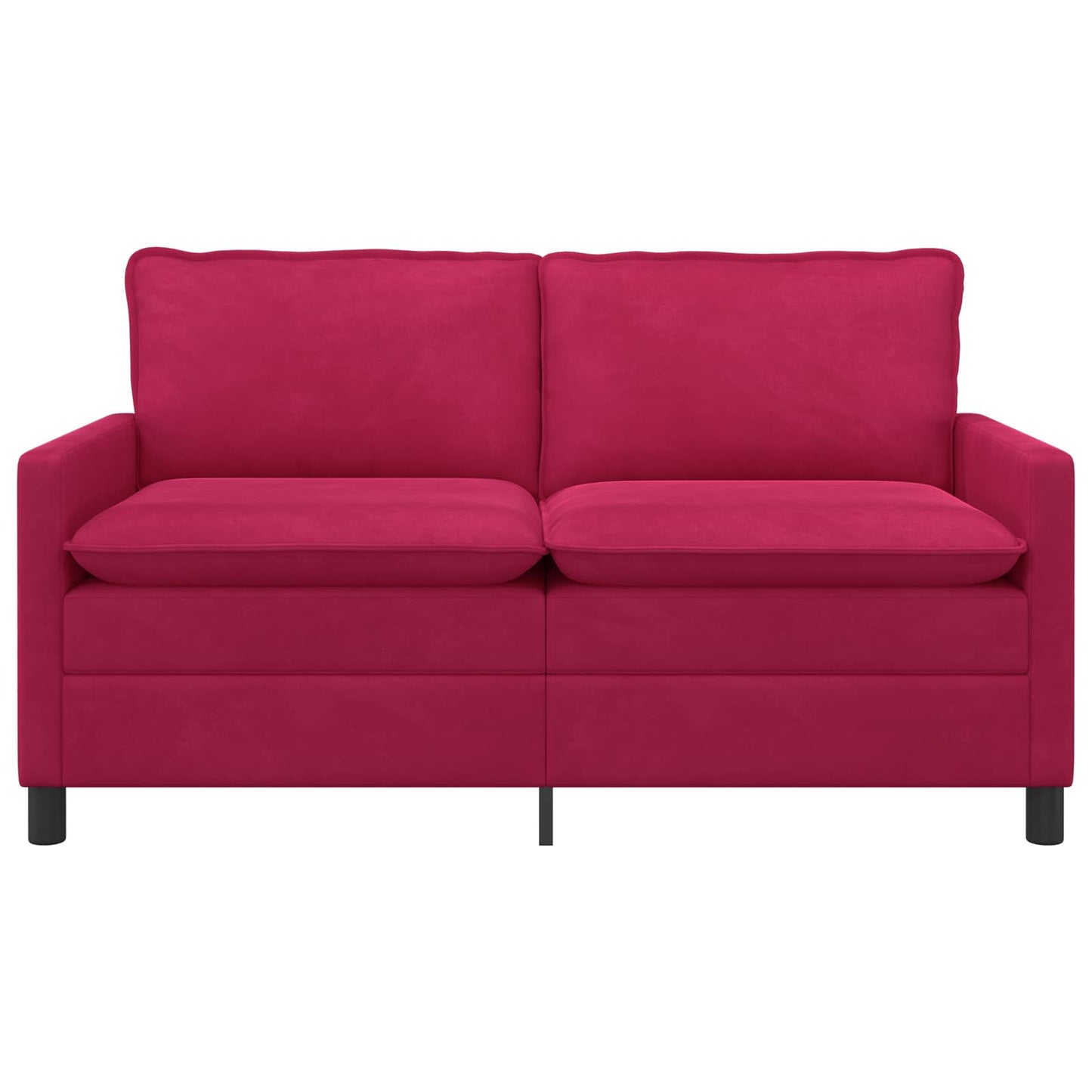 vidaXL Καναπές Κόκκινο 156 x 81 x 87,5 εκ Βελούδο