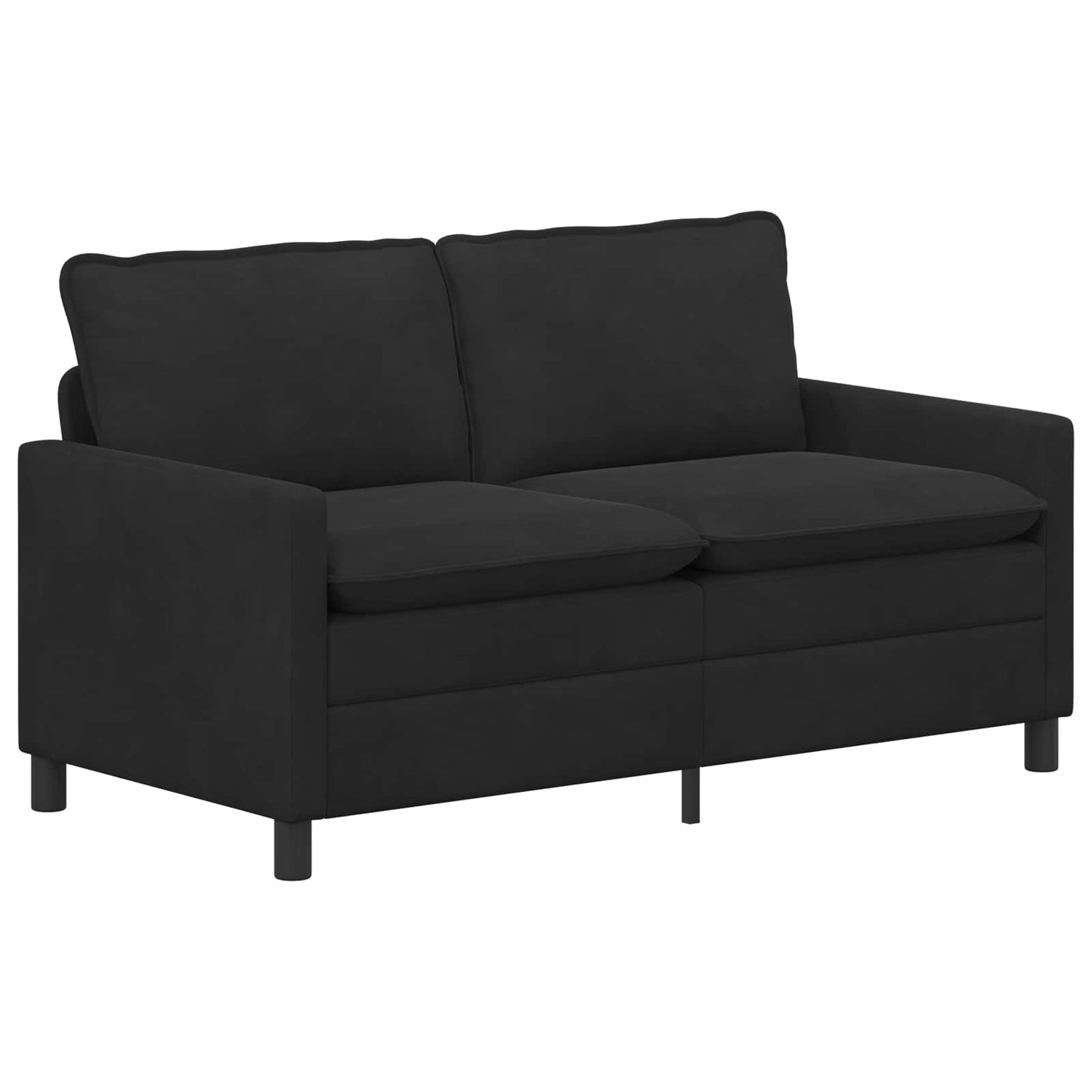 vidaXL Καναπές Μαύρο 156 x 81 x 87,5 εκ Βελούδο