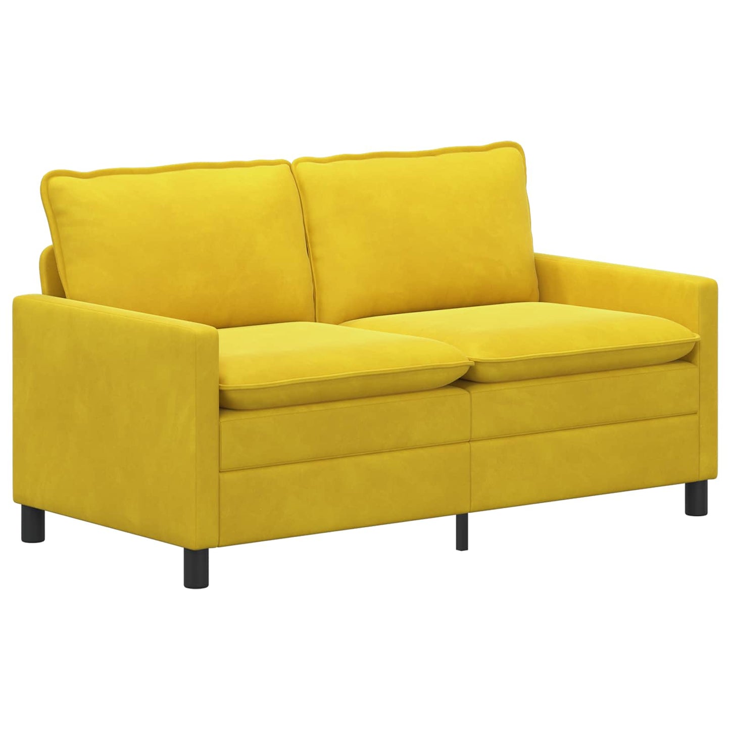 vidaXL Καναπές Κίτρινο 156 x 81 x 87,5 εκ Βελούδο