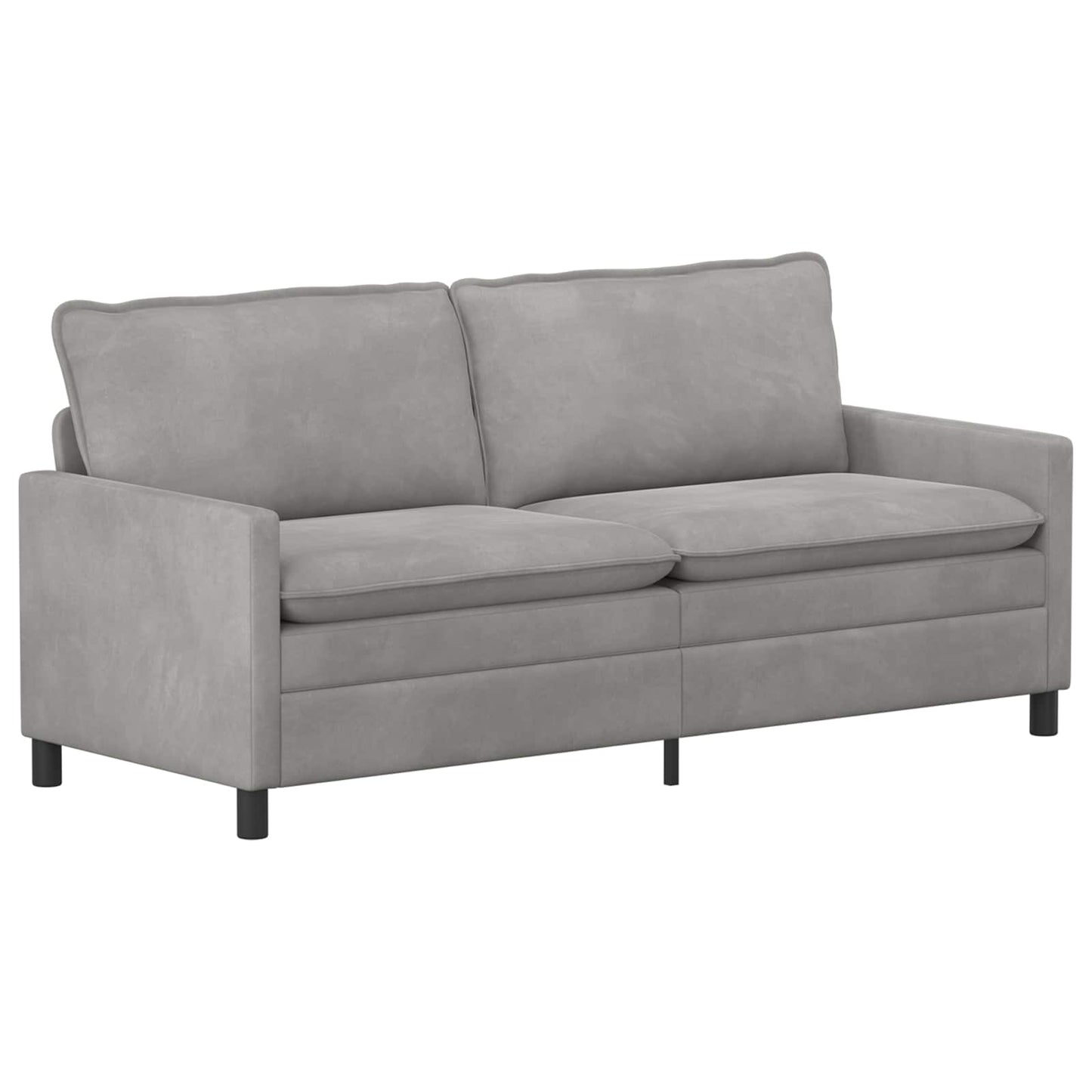 vidaXL Καναπές Ανοιχτό γκρι 196 x 81 x 87,5 εκ. Βελούδο