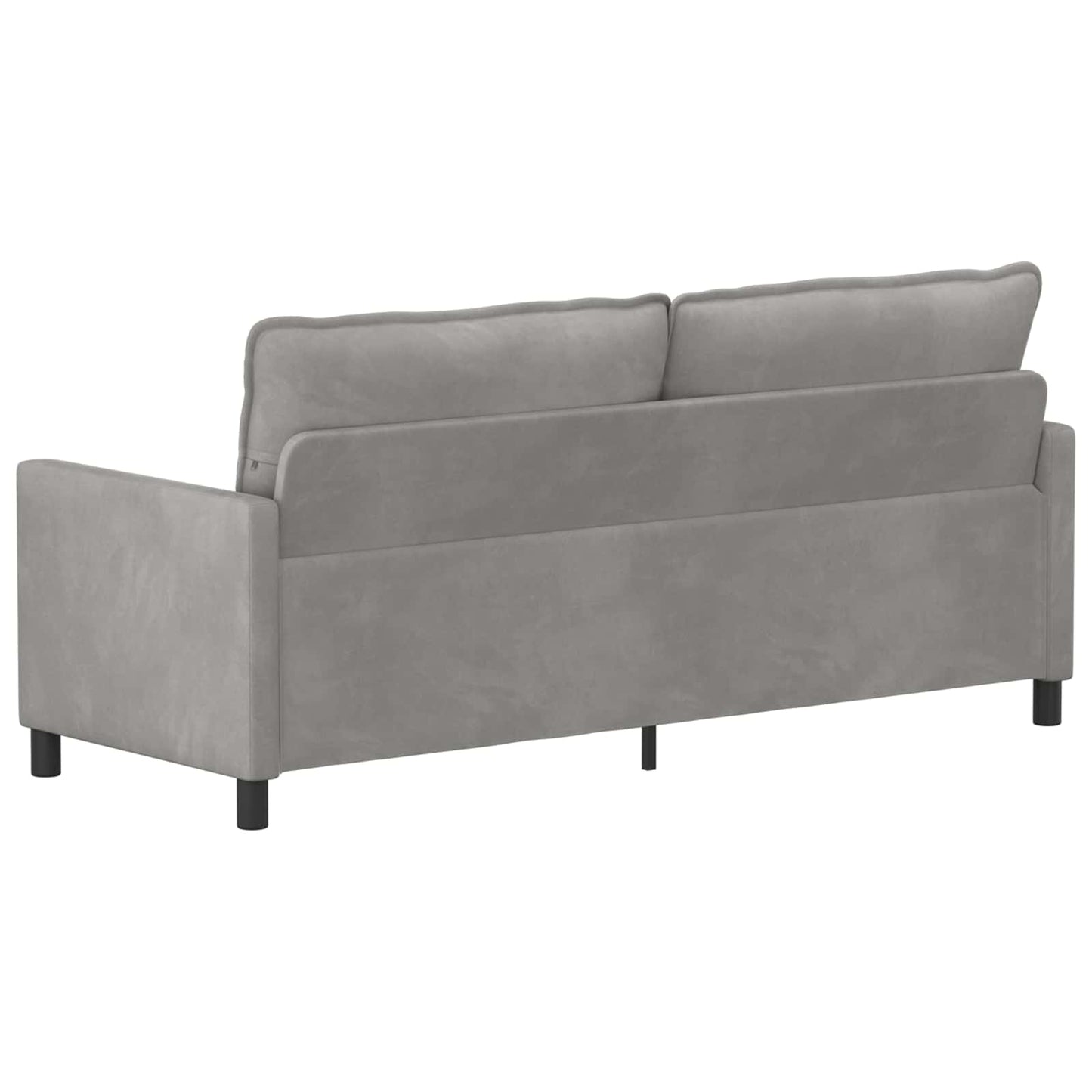 vidaXL Καναπές Ανοιχτό γκρι 196 x 81 x 87,5 εκ. Βελούδο