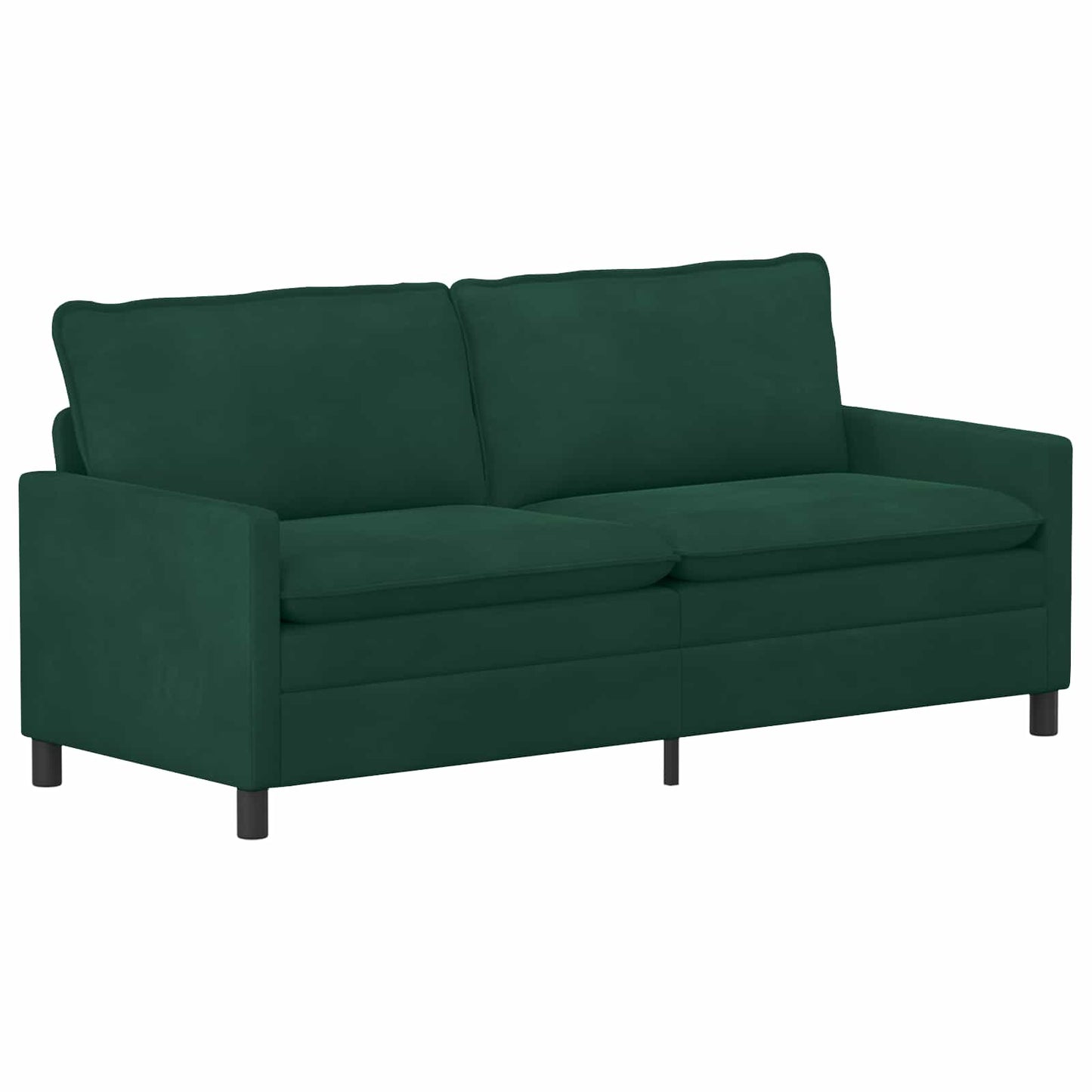 vidaXL Καναπές Σκούρο Πράσινο 196 x 81 x 87,5 εκ. Βελούδο