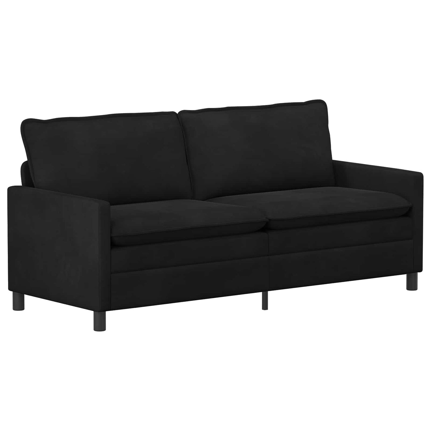 vidaXL Καναπές Μαύρο 196 x 81 x 87,5 εκ. Βελούδο