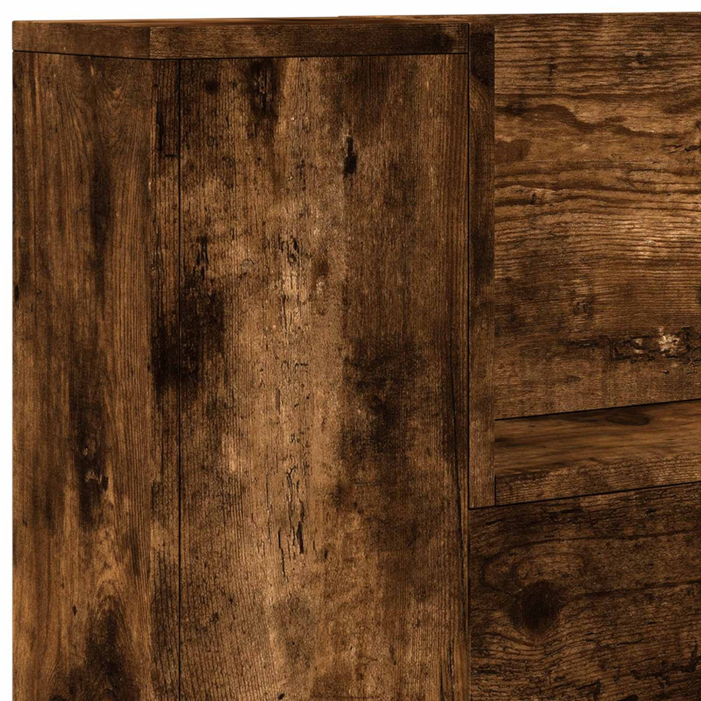 vidaXL Κεφαλάρι Καπνιστό Δρύς 100 x 16,5 x 103,5 cm Επεξεργασμένο ξύλο