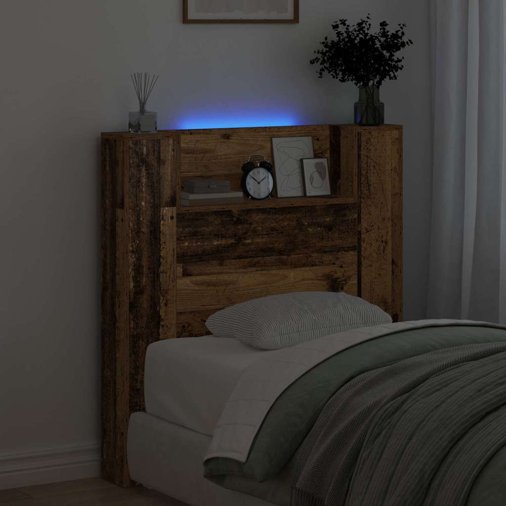 vidaXL Κεφαλάρι Παλιό ξύλο 100 x 15 x 103,5 εκ. Επεξεργασμένο ξύλο