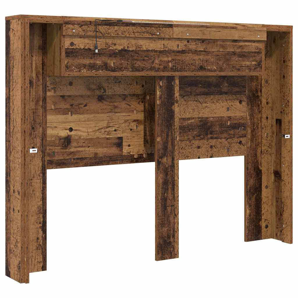 vidaXL Κεφαλάρι Παλιό ξύλο 140 x 17 x 104,5 εκ Επεξεργασμένο ξύλο