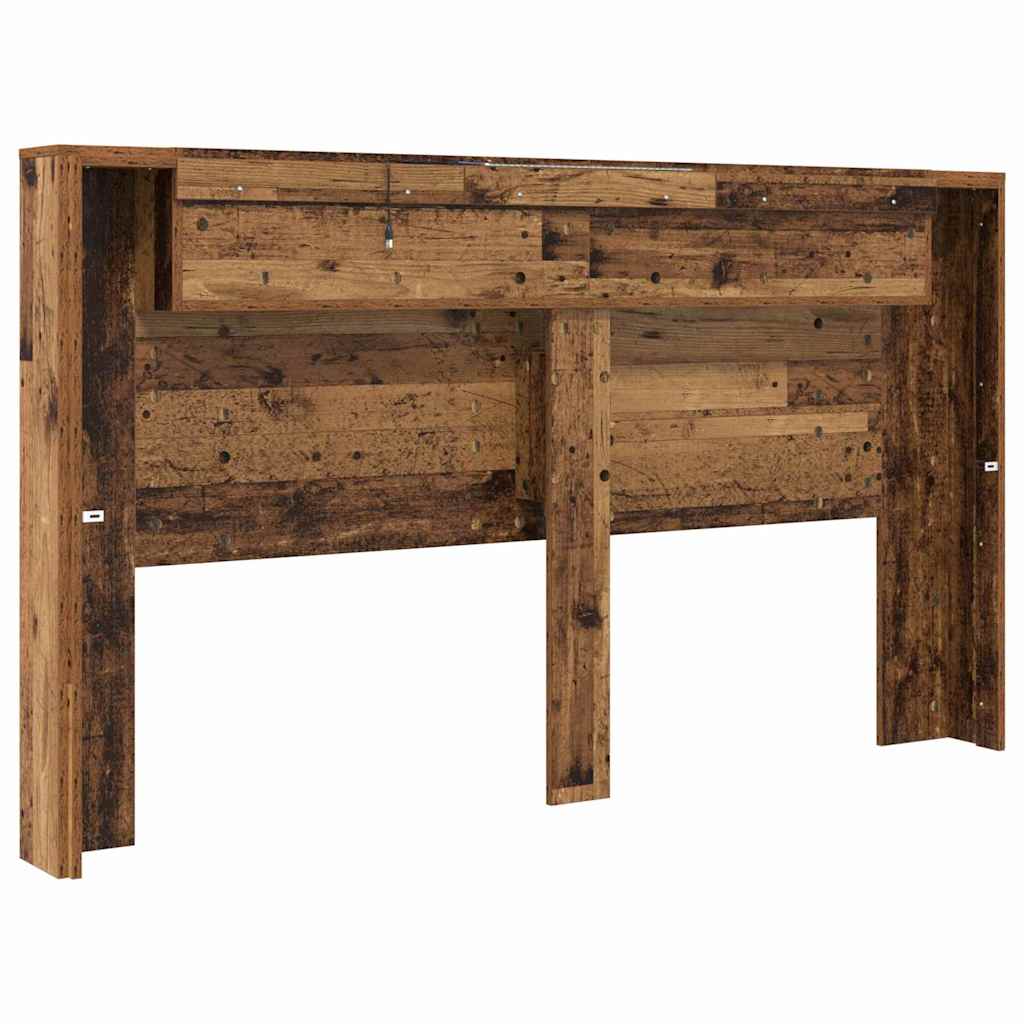 vidaXL Κεφαλάρι Παλιό ξύλο 180 x 17 x 104,5 εκ Επεξεργασμένο ξύλο