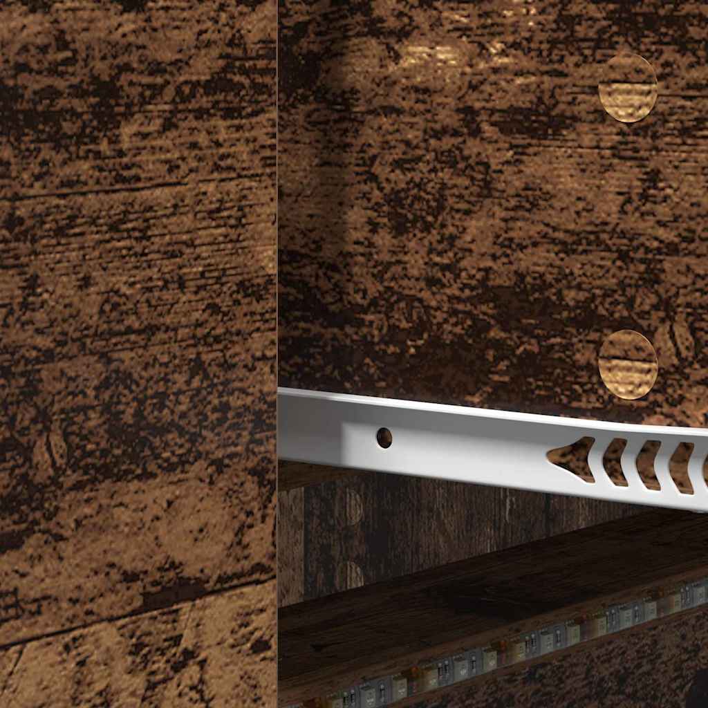 vidaXL Ντουλάπι Τηλεόρασης με LED Παλιό Ξύλο 140 x 34 x 40 εκ