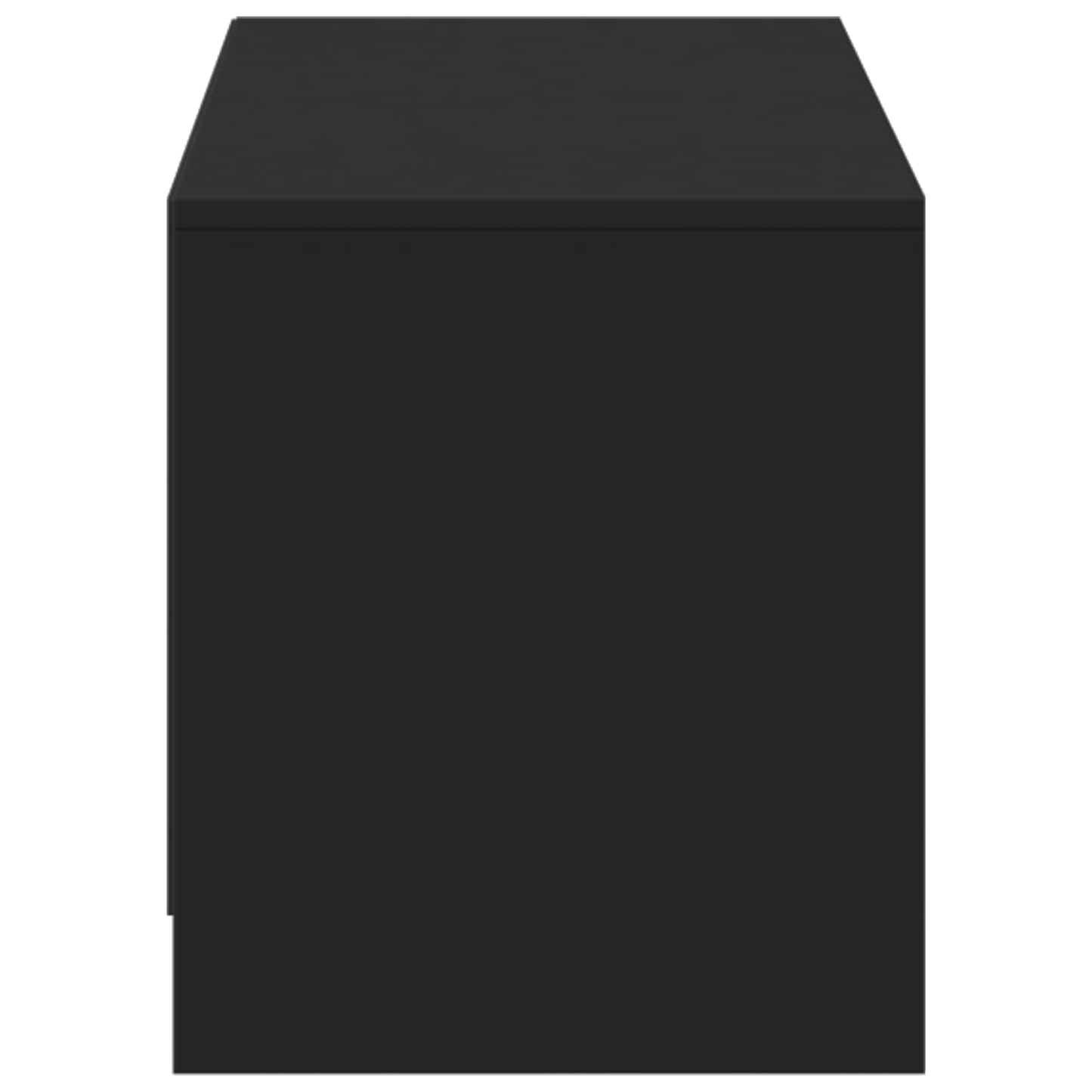 vidaXL Τηλεοπτική βιβλιοθήκη με LED με LED Μαύρο 140 x 34 x 40 εκ
