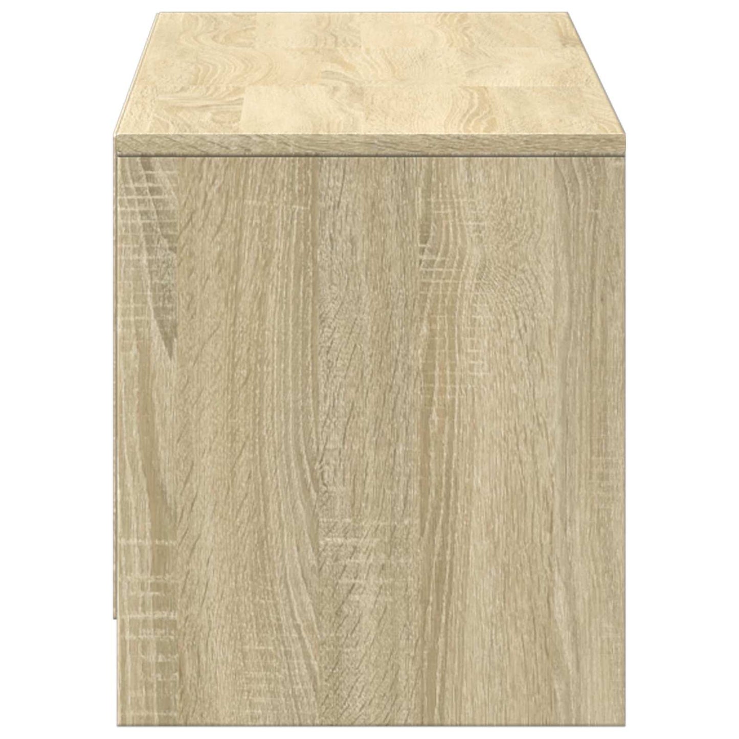 vidaXL Τηλεοπτική βιβλιοθήκη με LED Δρύς Sonoma 140 x 34 x 40 εκ