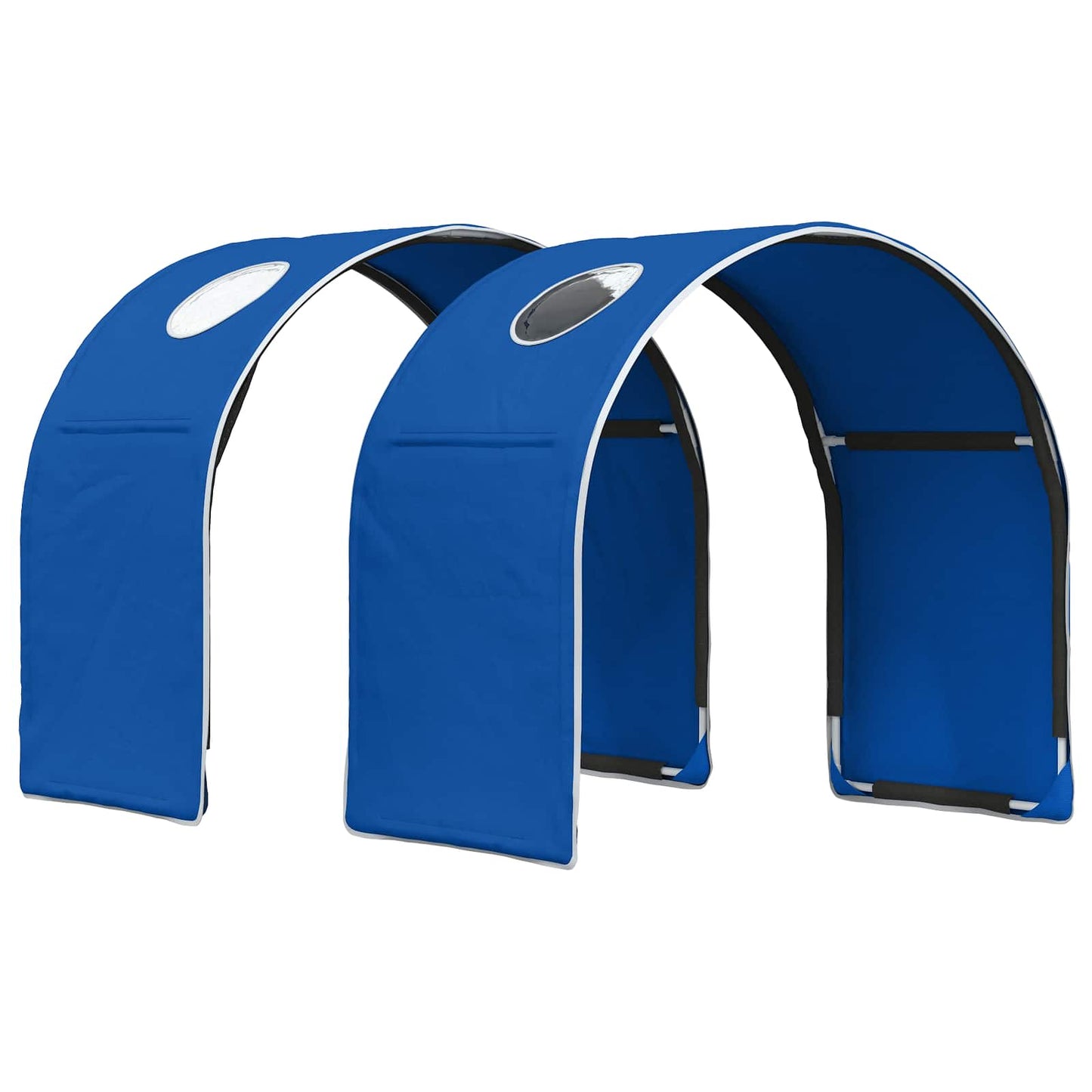 vidaXL Κρεβάτι Τούνελ 2 pcs Μπλε 211 x 52,5 x 2 εκ Πολυεστέρας