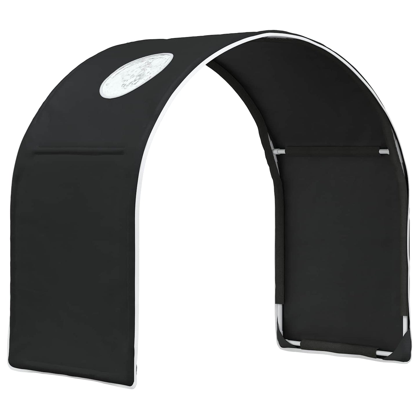 vidaXL Κρεβάτι Τούνελ 2 pcs Μαύρο 211 x 52,5 x 2 εκ Πολυεστέρας