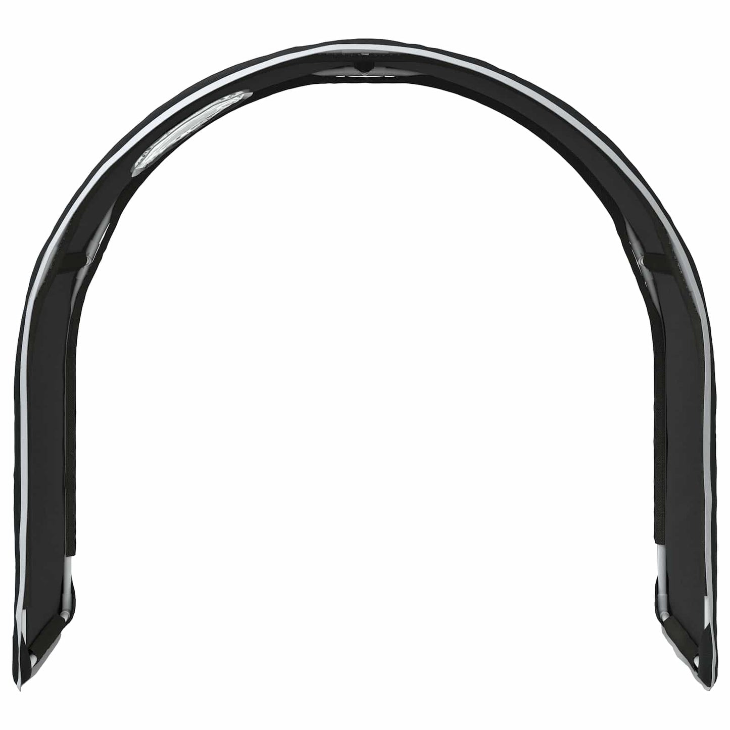 vidaXL Κρεβάτι Τούνελ 2 pcs Μαύρο 211 x 52,5 x 2 εκ Πολυεστέρας