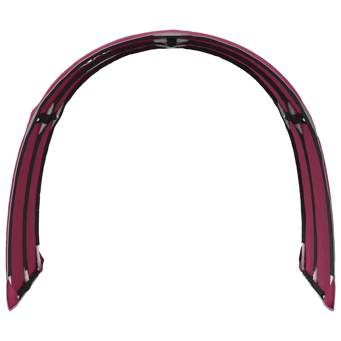 vidaXL Κρεβάτι Τούνελ 2 pcs Κόκκινο 211 x 67.5 x 2 εκ. Πολυεστέρας