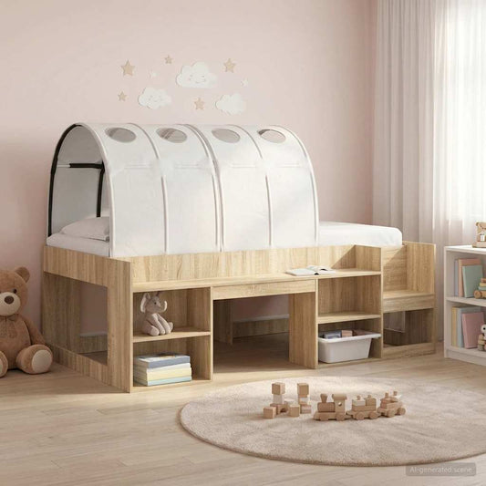 vidaXL Κρεβάτι Τούνελ 2 pcs Λευκό 211 x 67.5 x 2 εκ. Πολυεστέρας