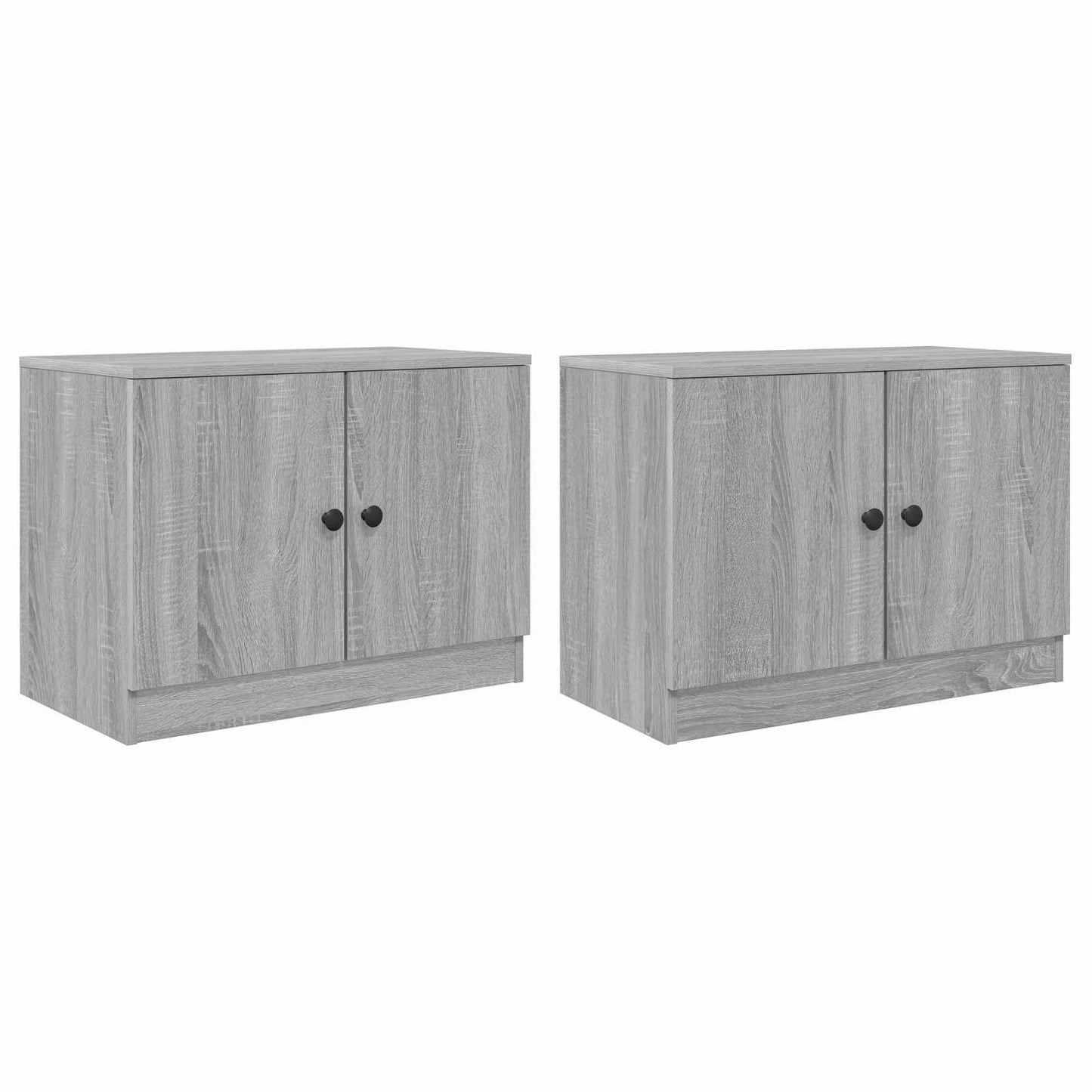 vidaXL Ντουλάπα Αποθήκευσης για Κρεβάτι σε Loft 2 τμχ. Γκρι Sonoma