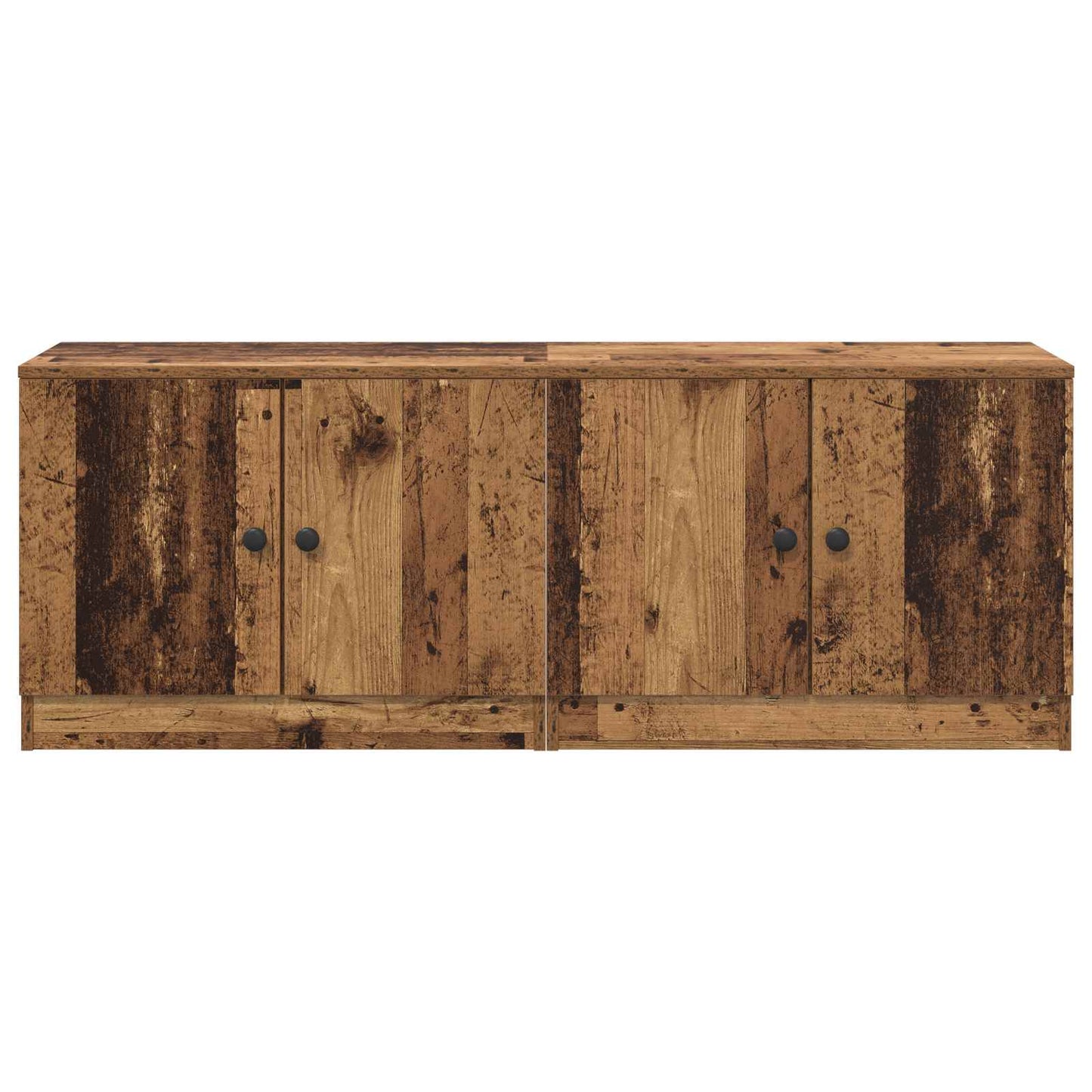 vidaXL Ντουλάπα Αποθήκευσης για Κρεβάτι σε Loft 2 τμχ. Παλαιωμένο ξύλο