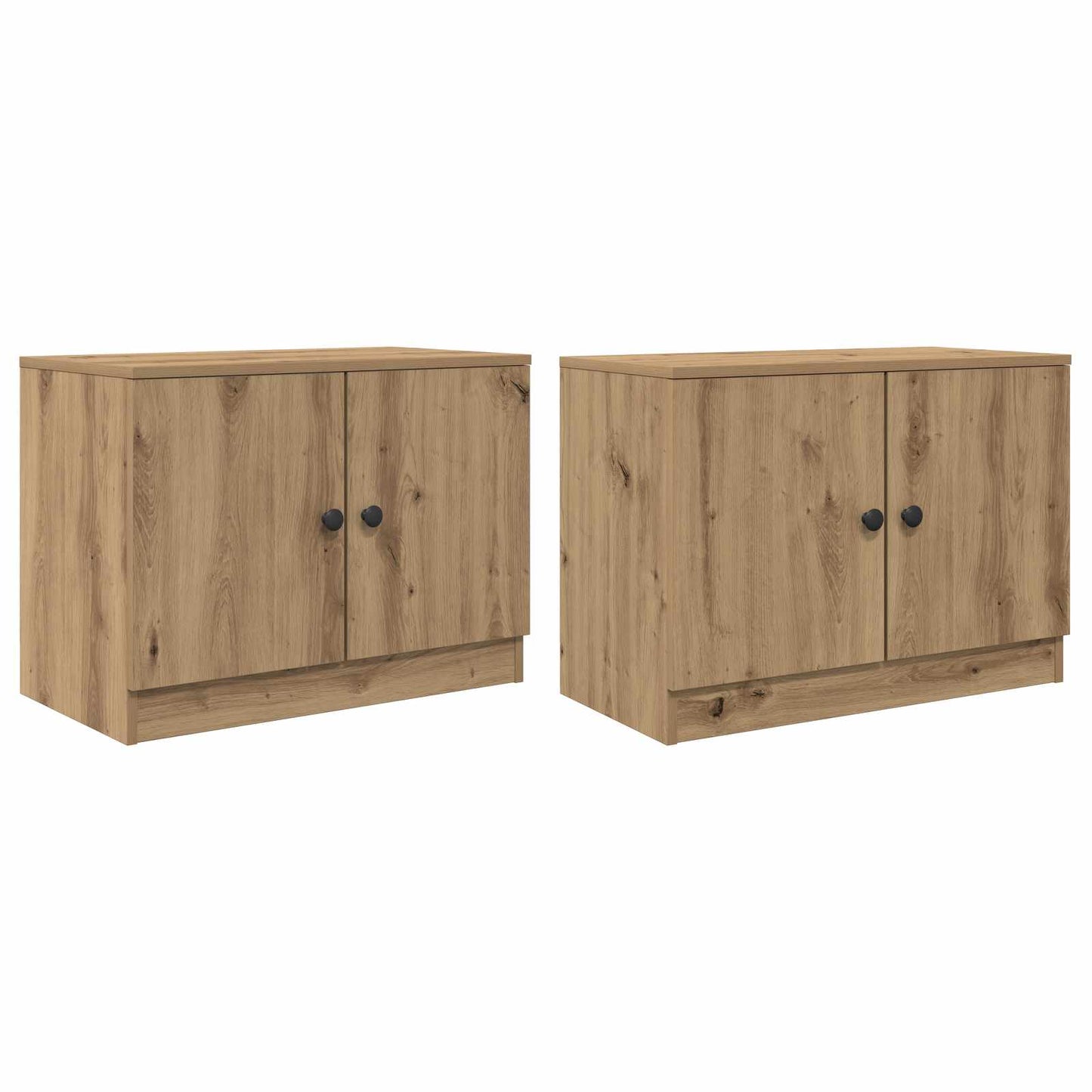 vidaXL Ντουλάπα Αποθήκευσης για Κρεβάτι σε Loft 2 τμχ. Artisan Δρυς