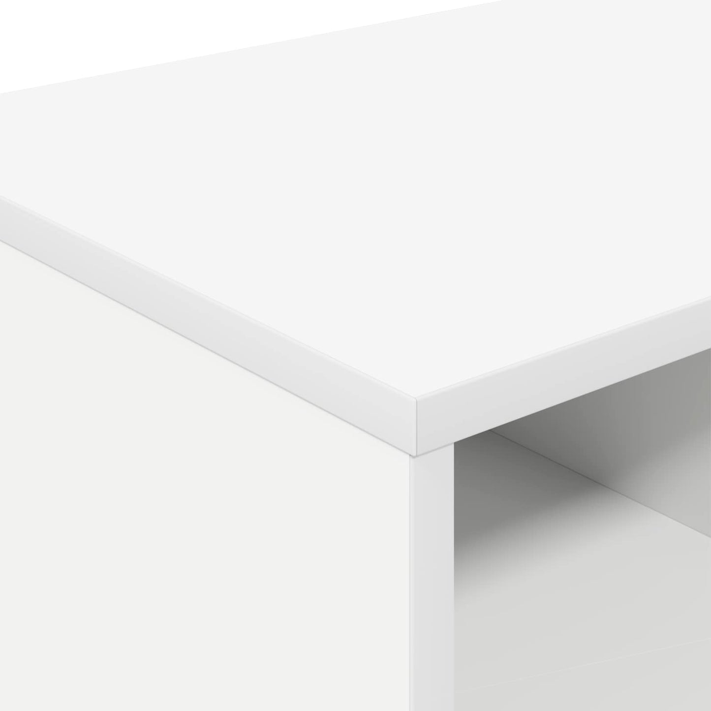 vidaXL Ντουλάπι κρεβατιού με ράφι 2 pcs Λευκό 66 x 33 x 48 εκ.