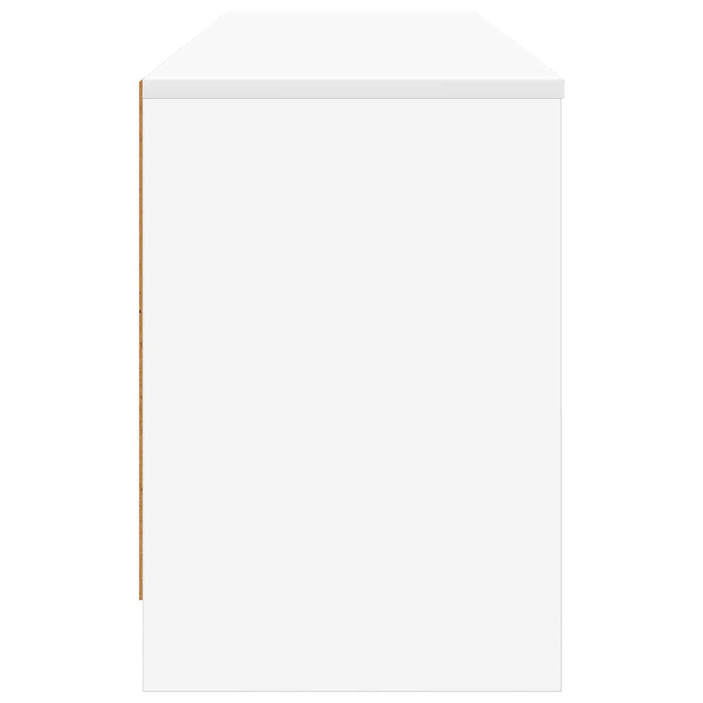 vidaXL Ντουλάπι κρεβατιού με ράφι 2 pcs Λευκό 66 x 33 x 48 εκ.