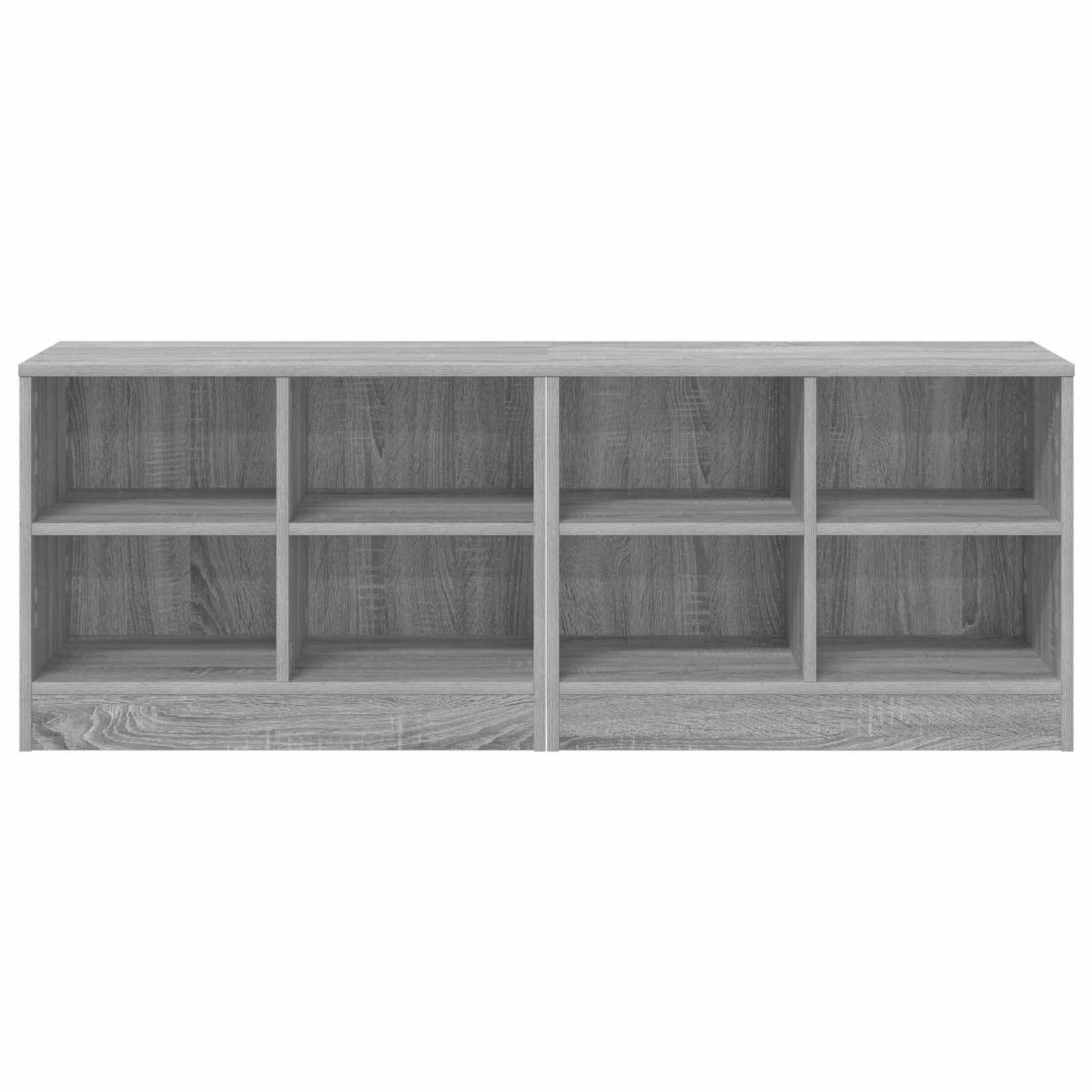 vidaXL Ντουλάπι κρεβατιού με ράφι 2 pcs Γκρι Sonoma 66 x 33 x 48 εκ.