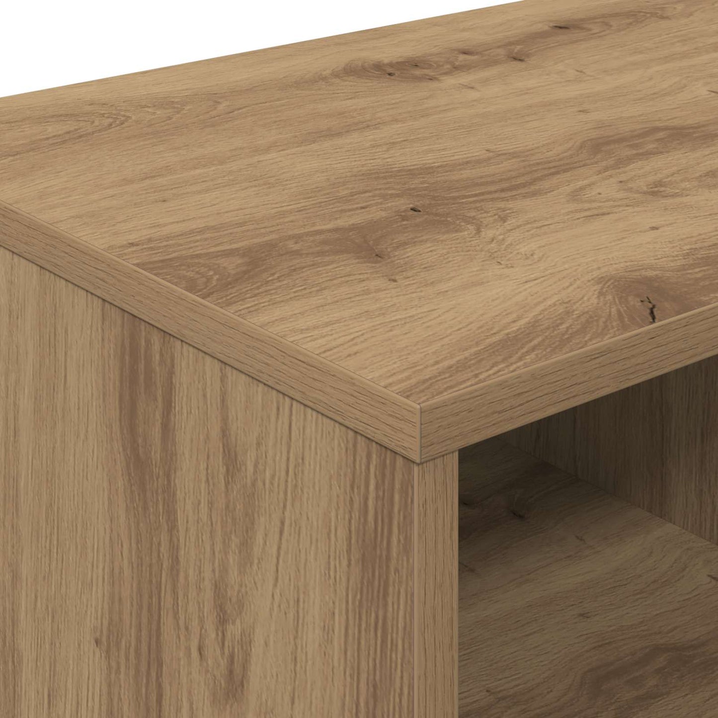 vidaXL Ντουλάπι κρεβατιού με ράφι 2 pcs Artisan Δρυς 66 x 33 x 48 εκ.