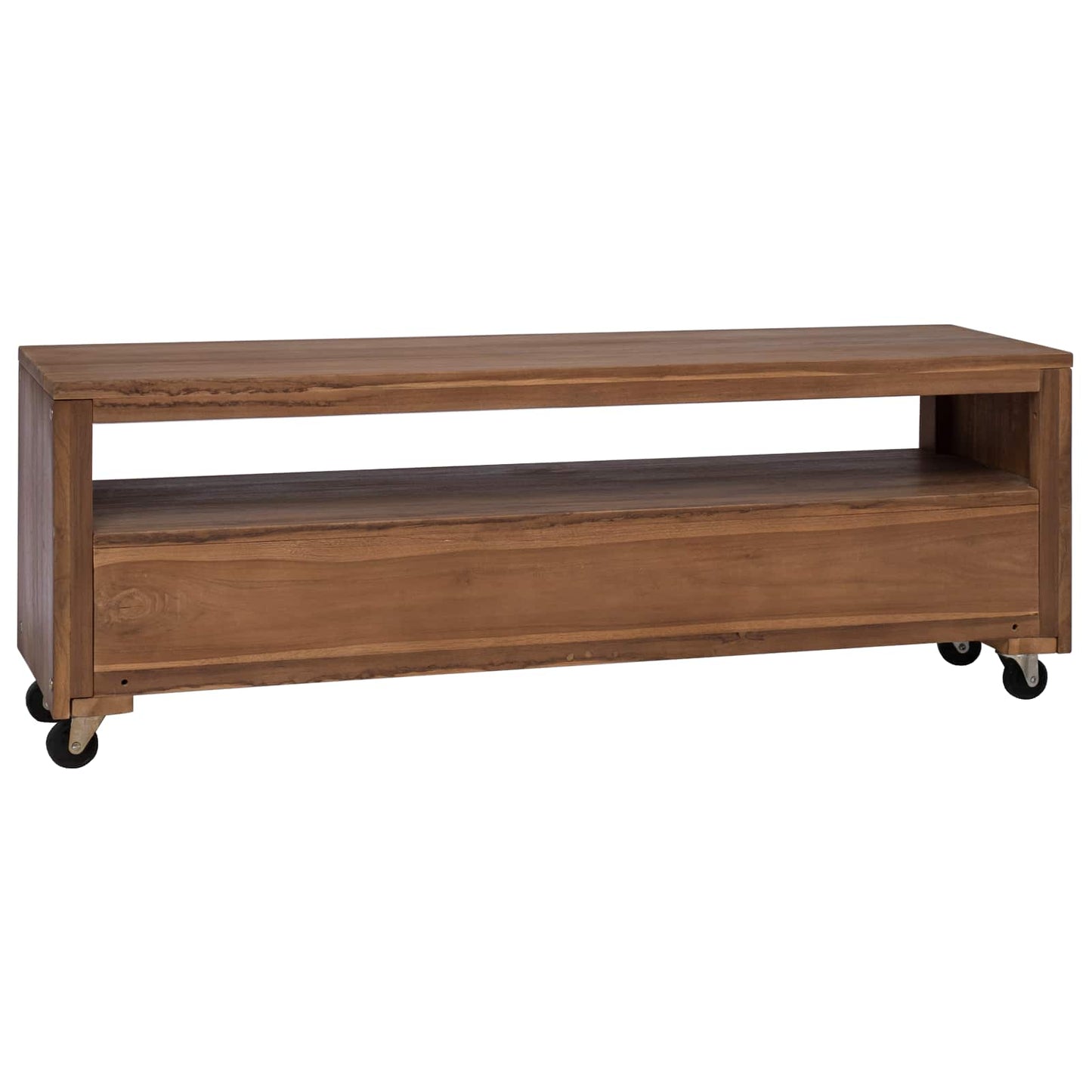 vidaXL Ντουλάπι TV 110 x 30 x 40 cm Φυσικό Στερεό Ξύλο Τίκ