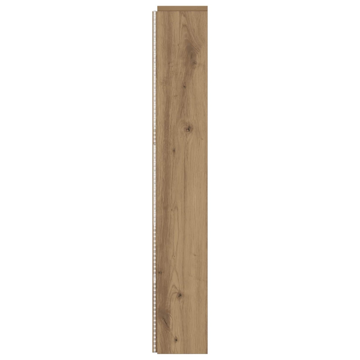 vidaXL Κεφαλάρι Ντουλάπι με LED με ράφι Καρυδιά Χειροποίητης Εργασίας