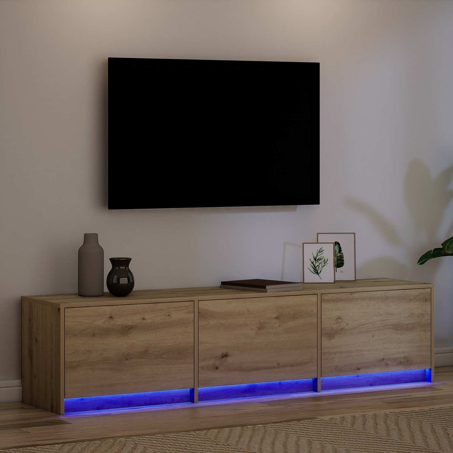 vidaXL Ντουλάπι TV Artisan Oak 165 x 34 x 40 εκ. Επεξεργασμένο ξύλο
