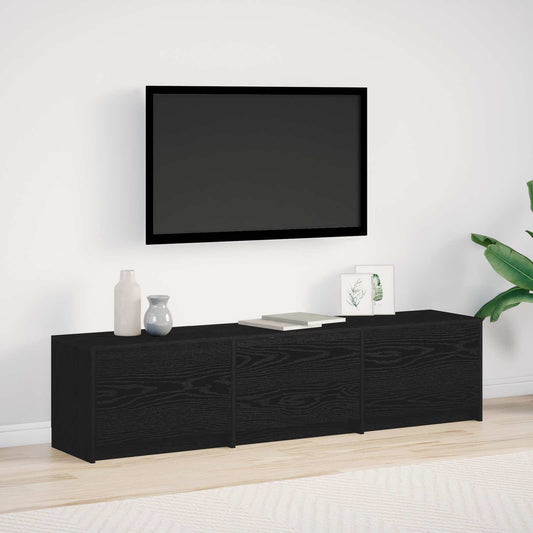vidaXL Ντουλάπι TV Μαύρη Οξυά 165 x 34 x 40 εκ. Επεξεργασμένο ξύλο