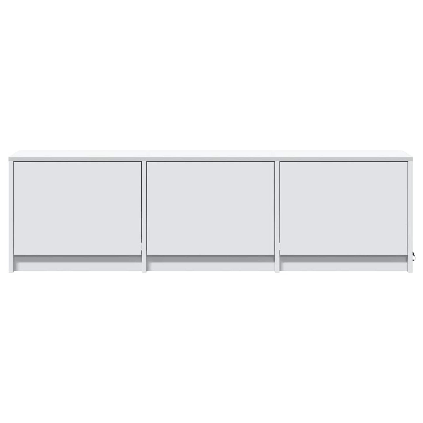 vidaXL Ντουλάπι TV με led Λευκό 140 x 34 x 40 εκ Επεξεργασμένο ξύλο