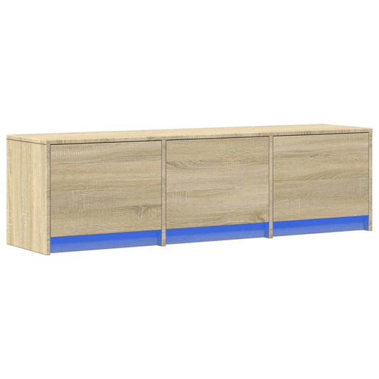 vidaXL Ντουλάπι TV με led Σονόμα 140 x 34 x 40 εκ Επεξεργασμένο ξύλο