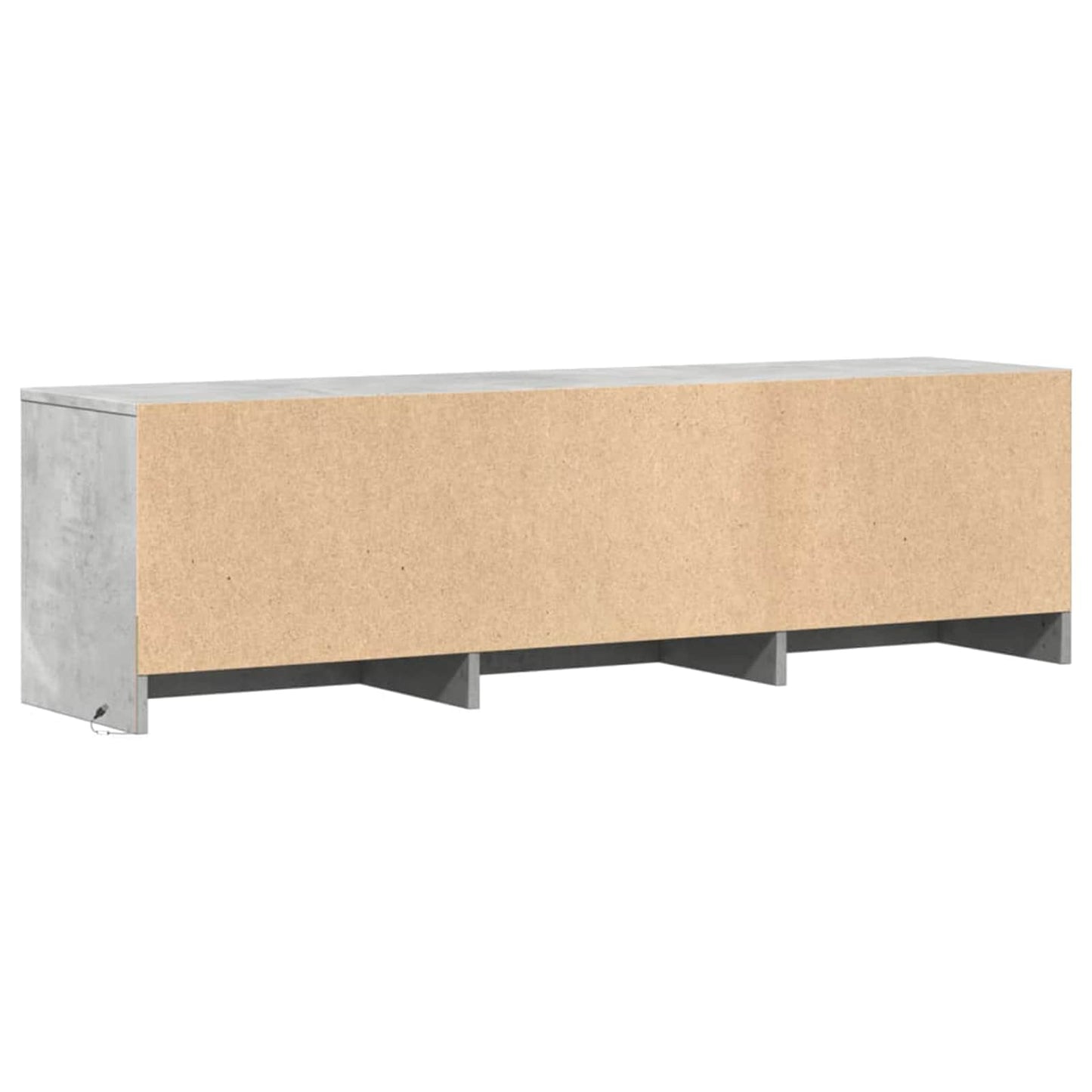 vidaXL Ντουλάπι TV Σκυρόδεμα 140 x 34 x 40 εκ Επεξεργασμένο ξύλο
