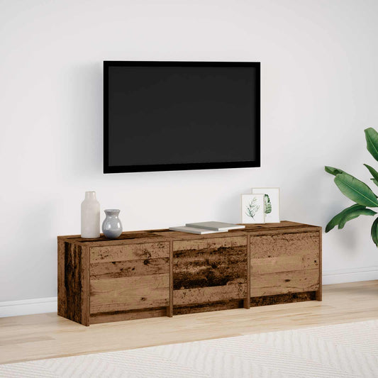 vidaXL Ντουλάπι TV 140 x 34 x 40 εκ Παλιό ξύλο Επεξεργασμένο ξύλο