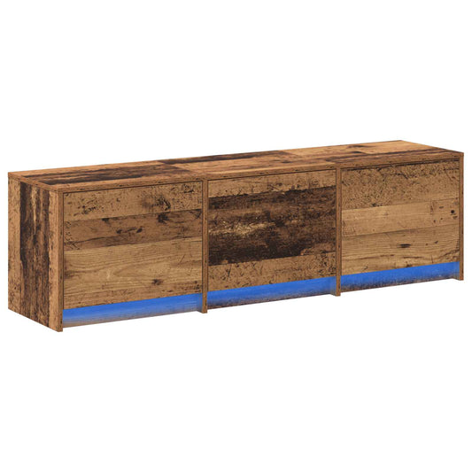 vidaXL Ντουλάπι TV 140 x 34 x 40 εκ Παλιό ξύλο Επεξεργασμένο ξύλο