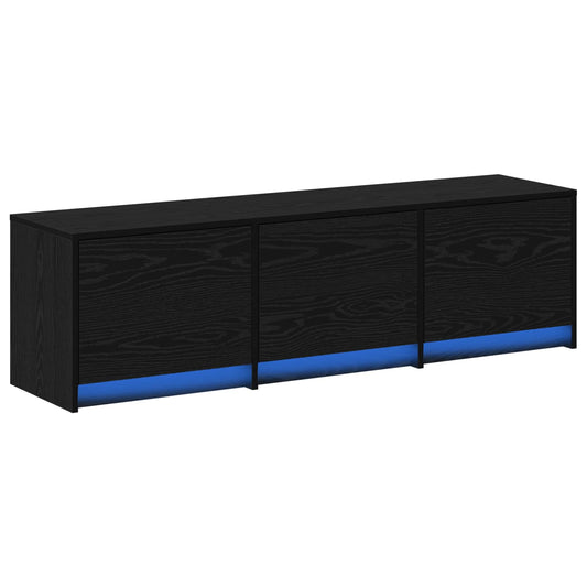 vidaXL Ντουλάπι TV Μαύρη Οξυά 140 x 34 x 40 εκ Επεξεργασμένο ξύλο