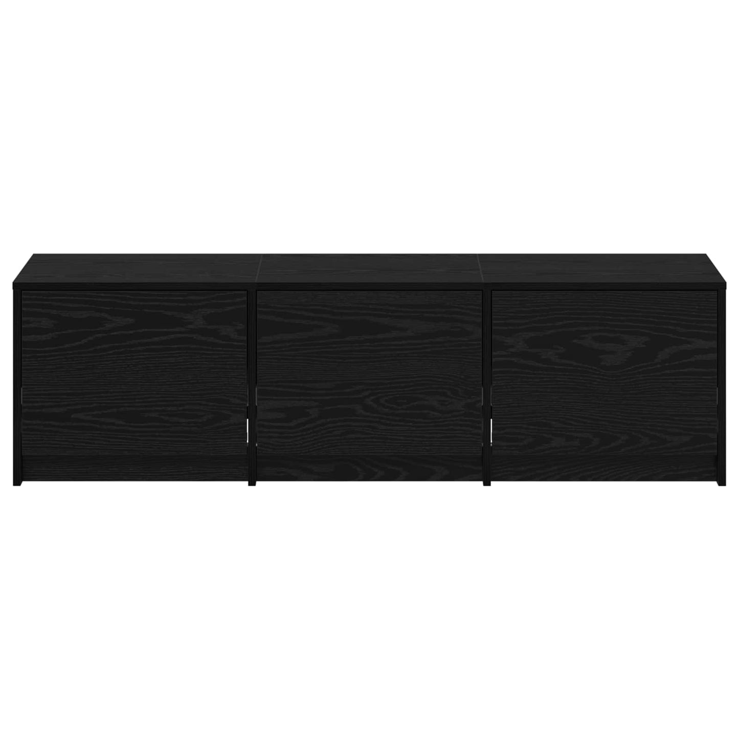 vidaXL Ντουλάπι TV Μαύρη Οξυά 140 x 34 x 40 εκ Επεξεργασμένο ξύλο