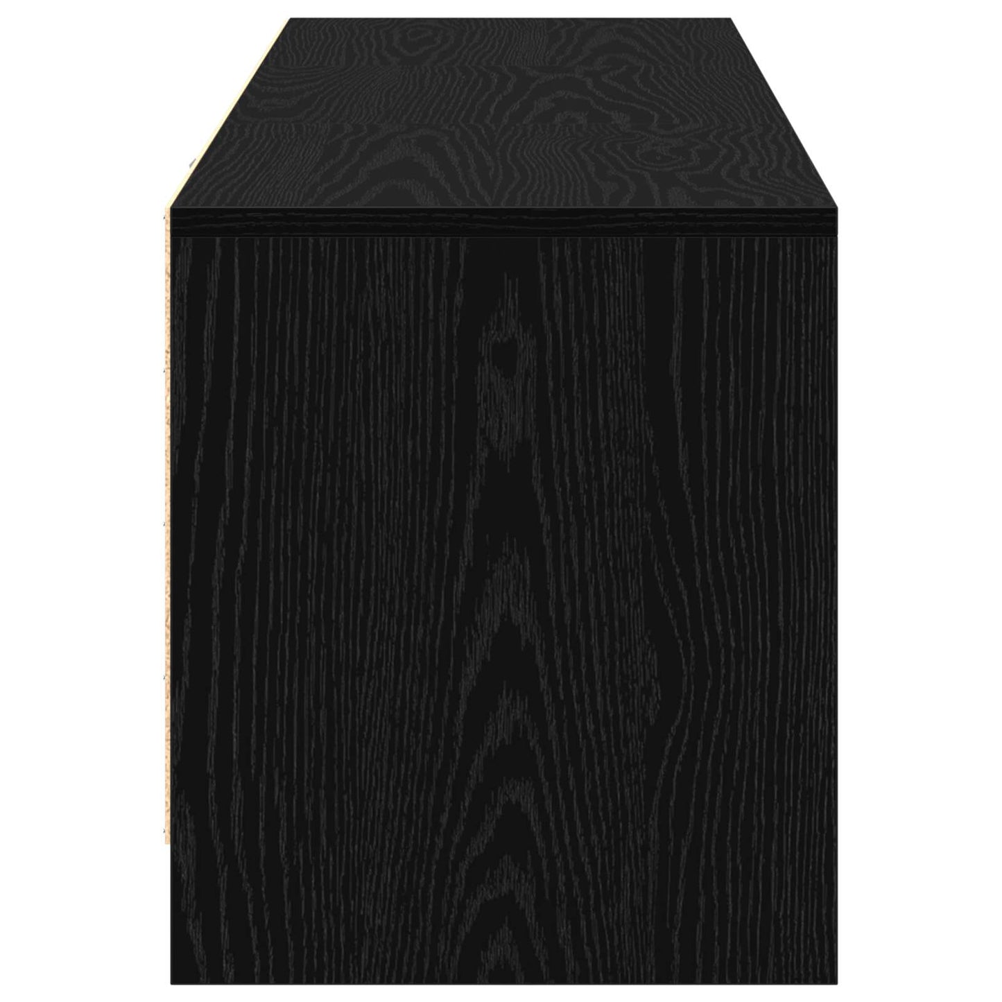 vidaXL Ντουλάπι TV Μαύρη Οξυά 140 x 34 x 40 εκ Επεξεργασμένο ξύλο
