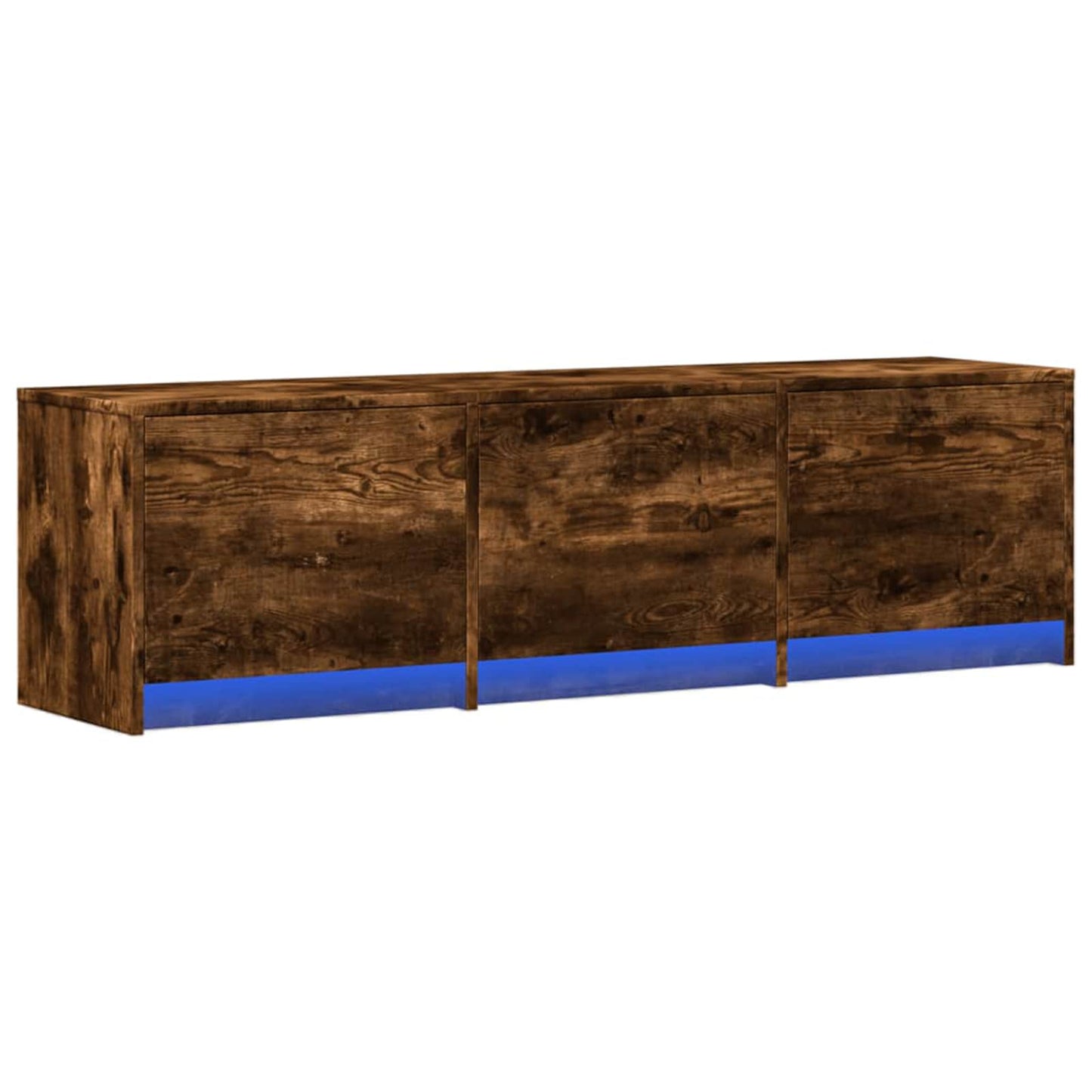 vidaXL Ντουλάπι TV Καπνιστό Δρύς 140 x 34 x 40 εκ Επεξεργασμένο ξύλο